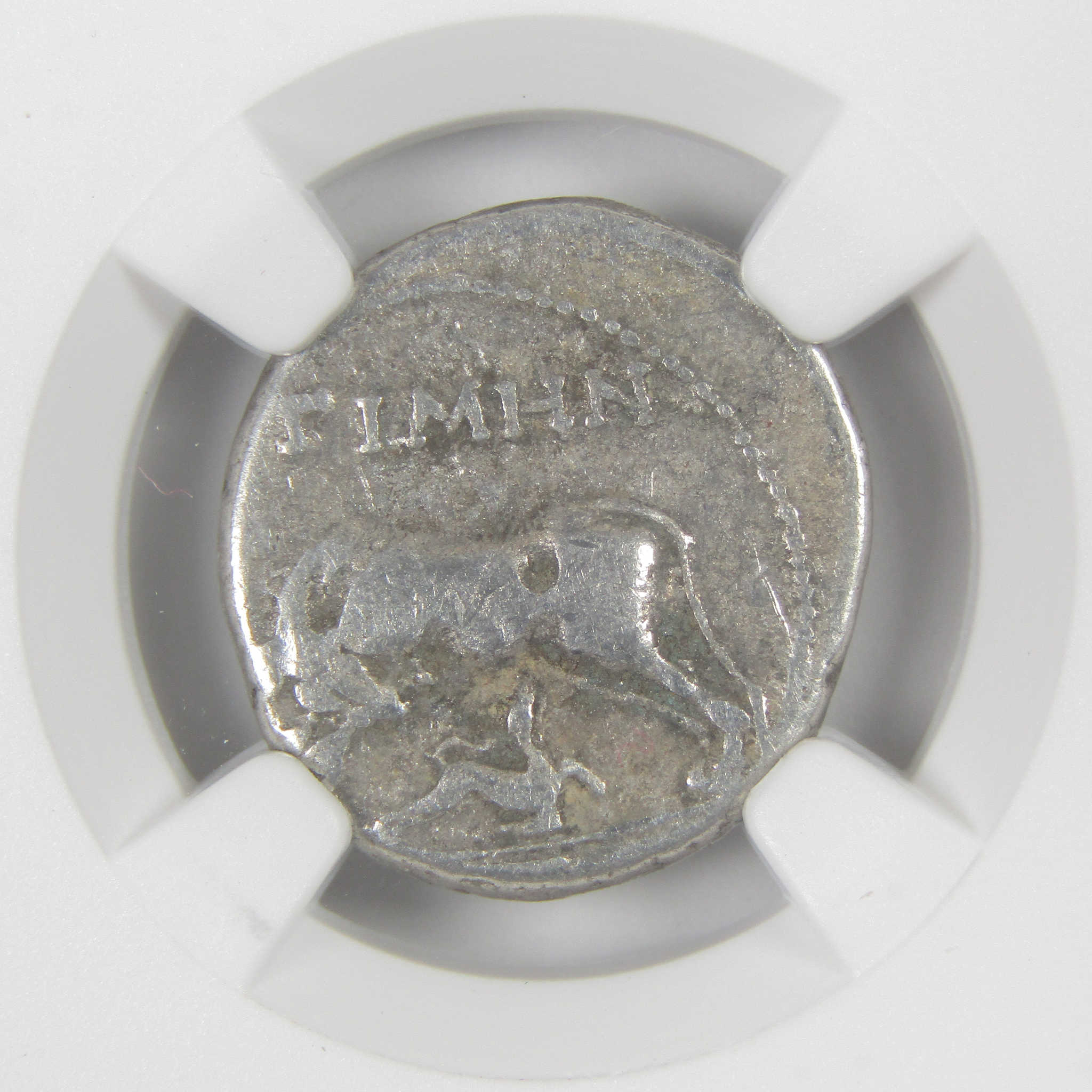 Illyria Apollonia Drachm F Fine NGC Silver Drachm Ancient SKU:OPC199