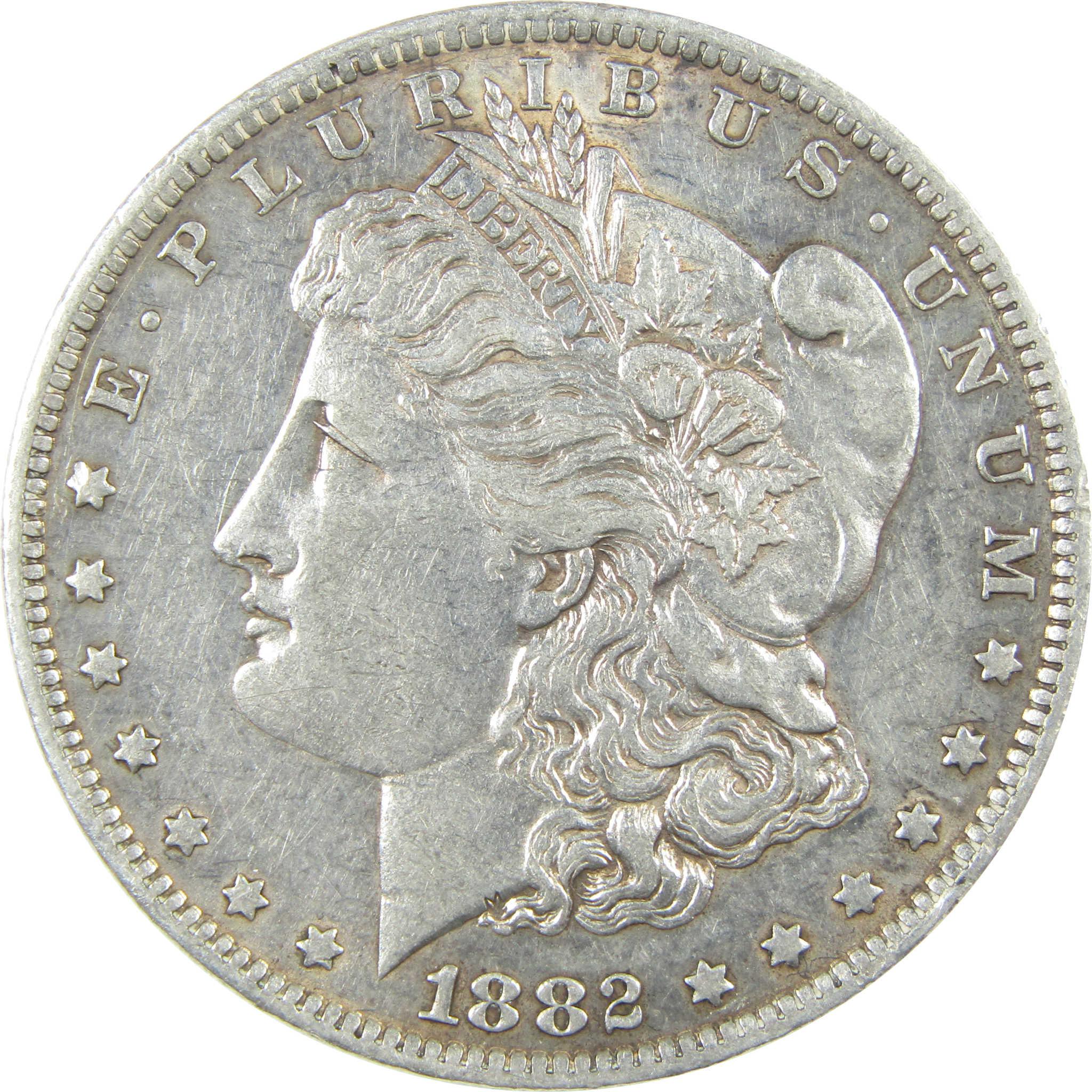 1882 O/O VAM-7 Repunched MM Top 100 Morgan Silver Dollar XF SKU:I25341 - Morgan coin - Morgan silver dollar - Morgan silver dollar for sale - Profile Coins & Collectibles