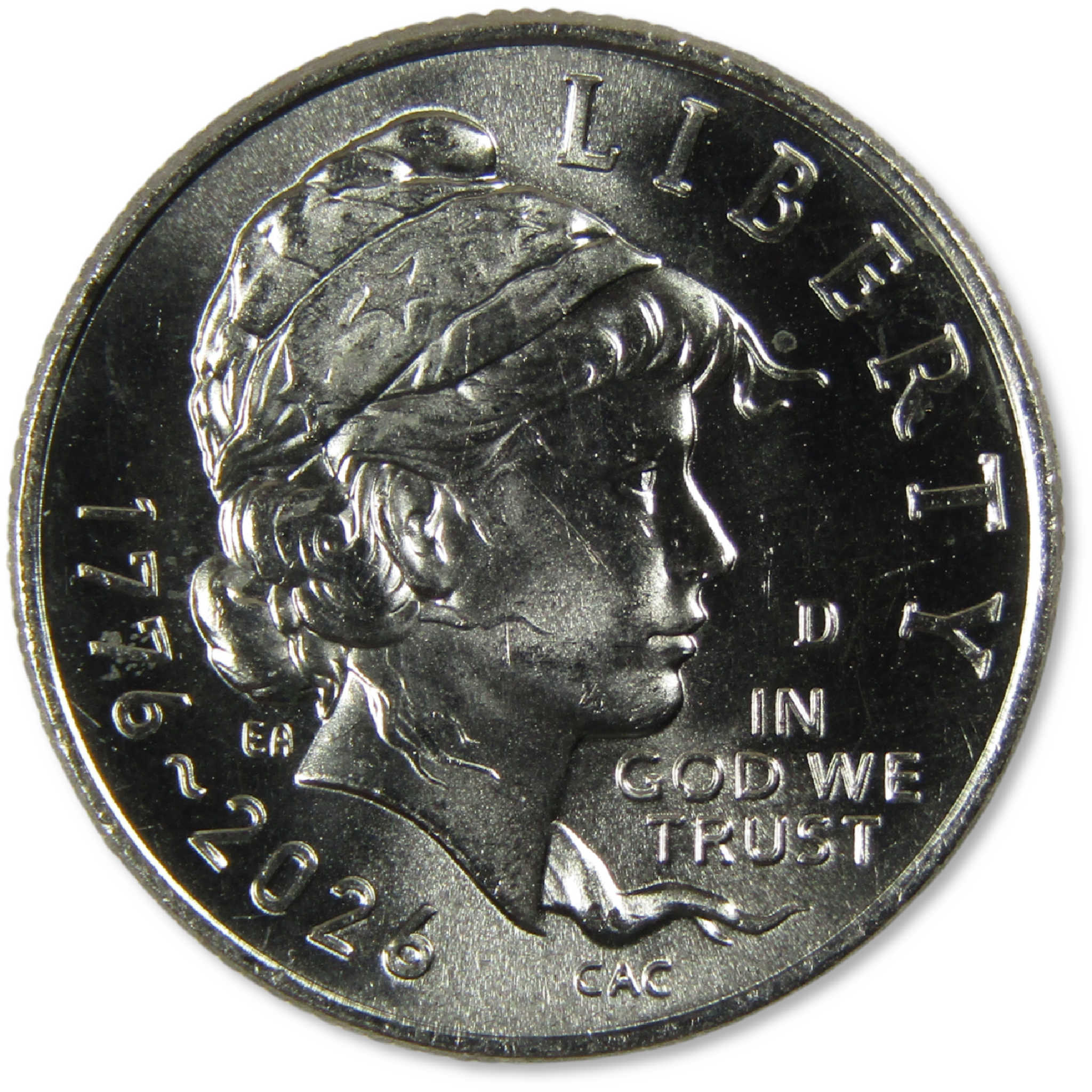 2026 D Emerging Liberty Semiquincentennial Clad Dime Roll Uncirculated