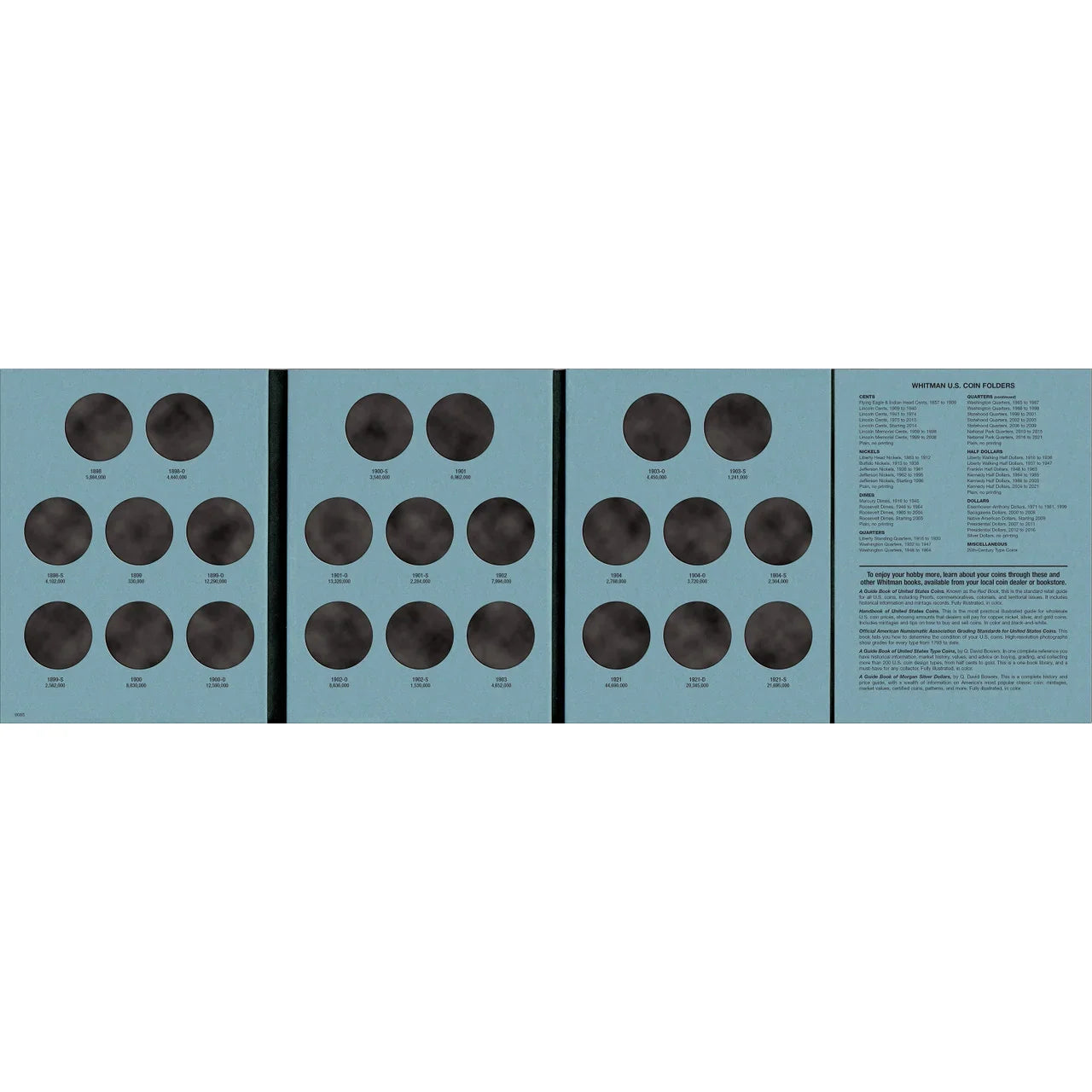 Whitman Morgan Silver Dollar Coin Folder Collection #4 1898-1921