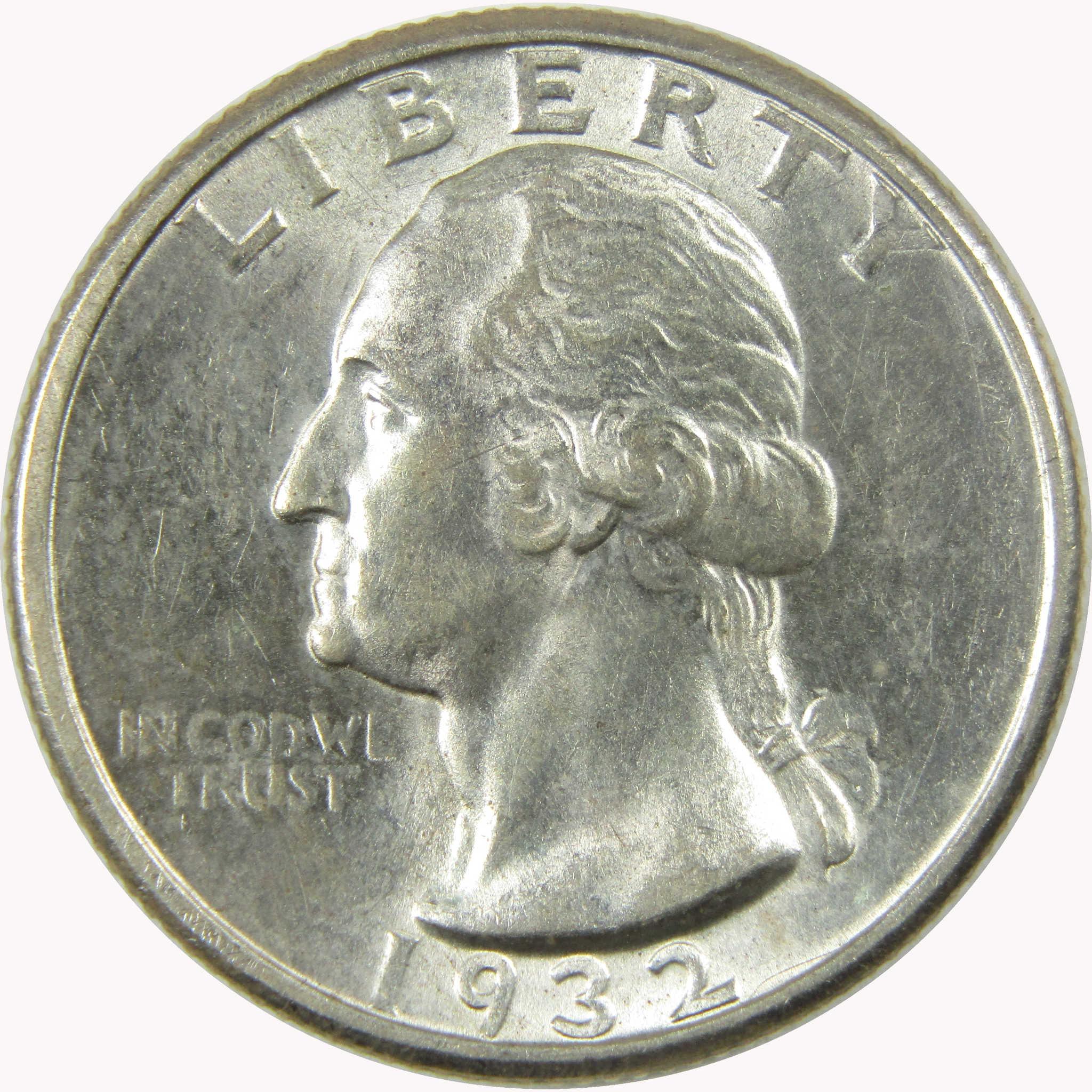 1932 D Washington Silver Quarter CH AU Choice About Uncirculated
