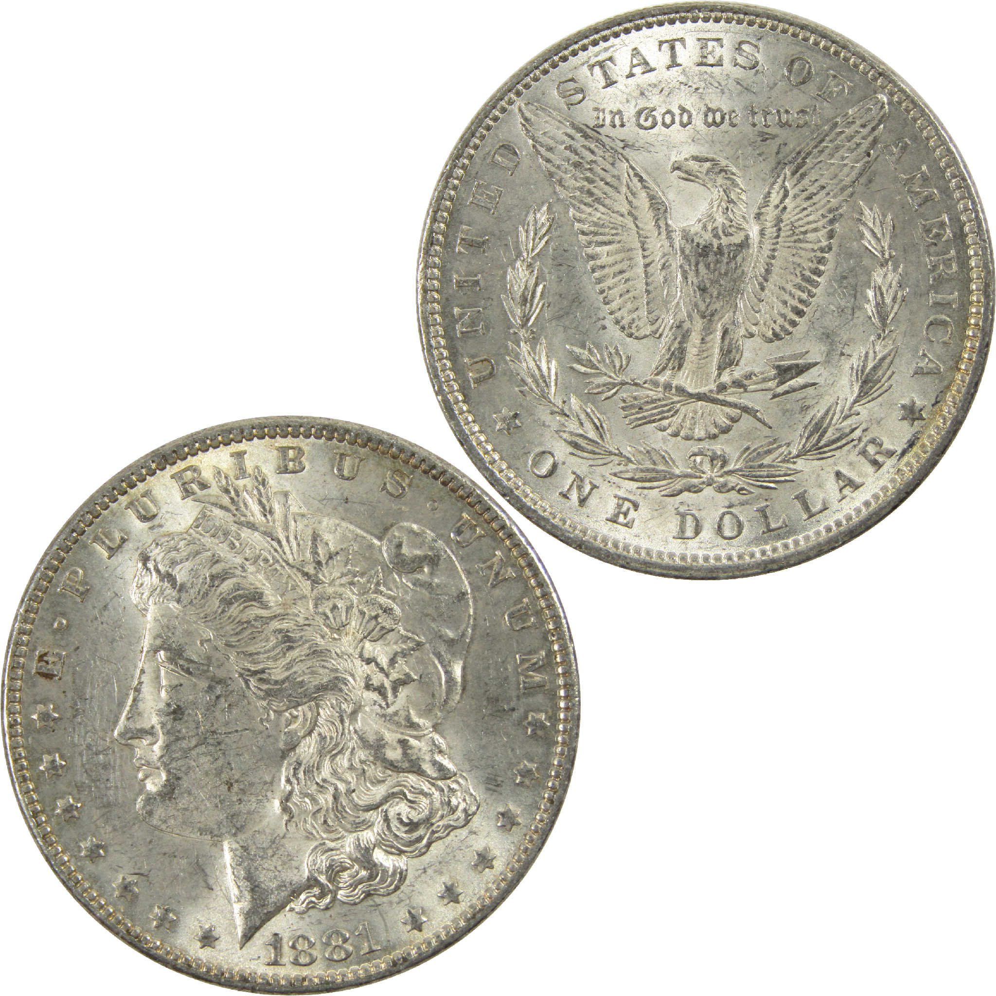 1881 Morgan Dollar CH AU Choice About Uncirculated Silver $1 Coin - Morgan coin - Morgan silver dollar - Morgan silver dollar for sale - Profile Coins & Collectibles