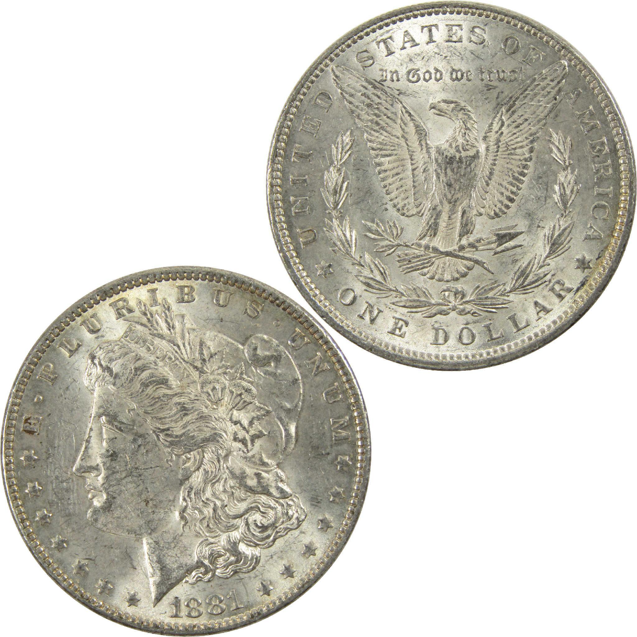 1881 Morgan Dollar CH AU Choice About Uncirculated Silver $1 Coin - Morgan coin - Morgan silver dollar - Morgan silver dollar for sale - Profile Coins & Collectibles