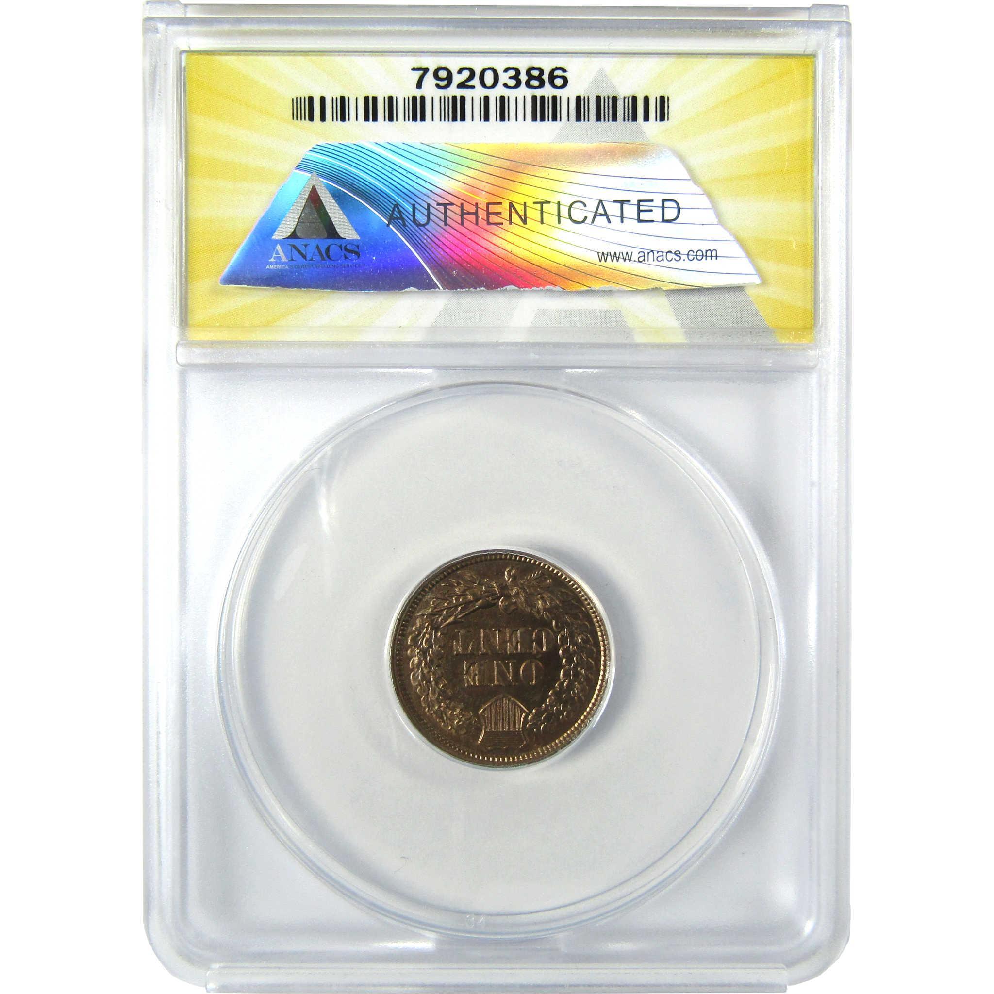 1860 Indian Head Cent MS 60 Details ANACS Penny Uncirculated SKU:CP199
