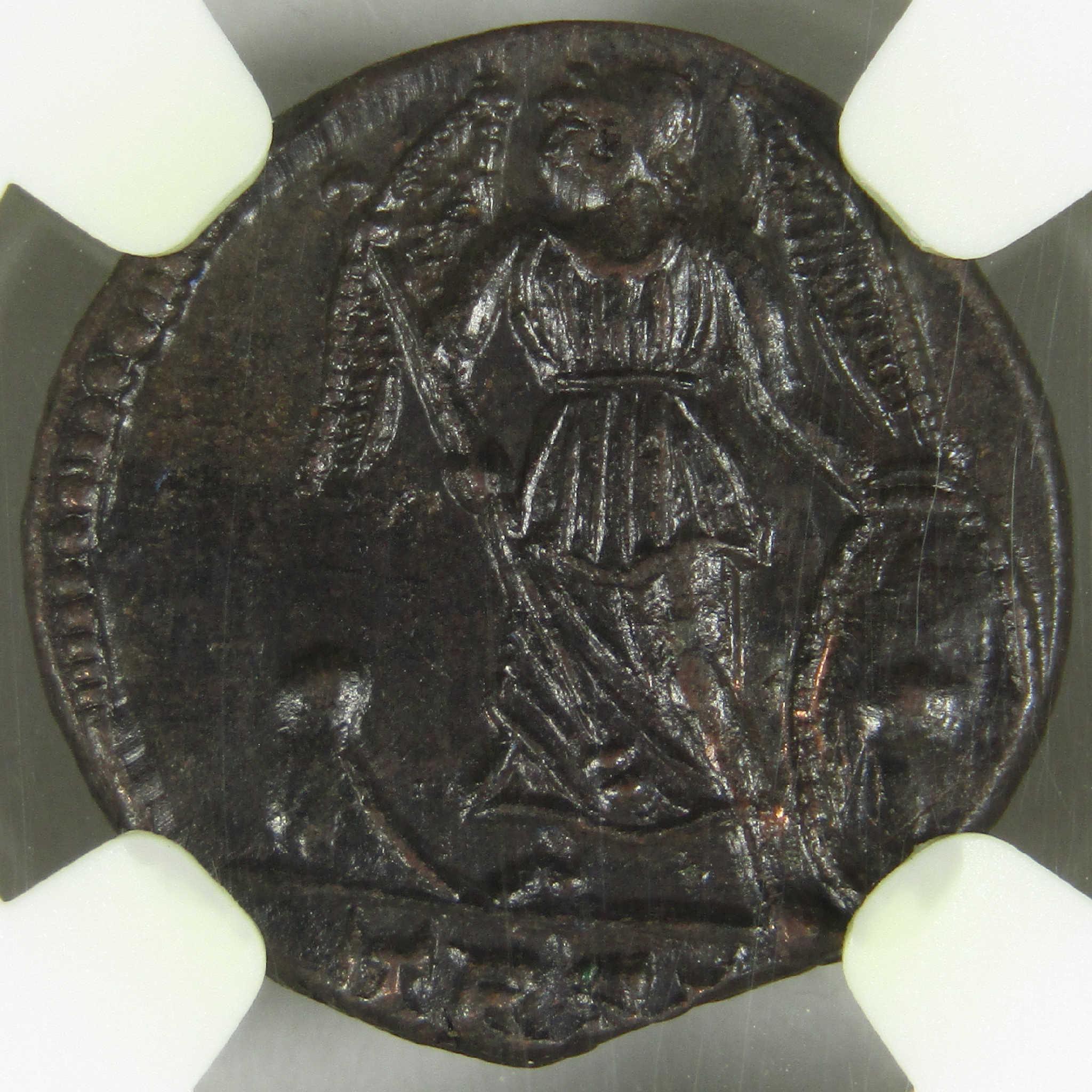 330-340 AD Constantinian Copper Nummus Victory on Prow MS NGC Ancient