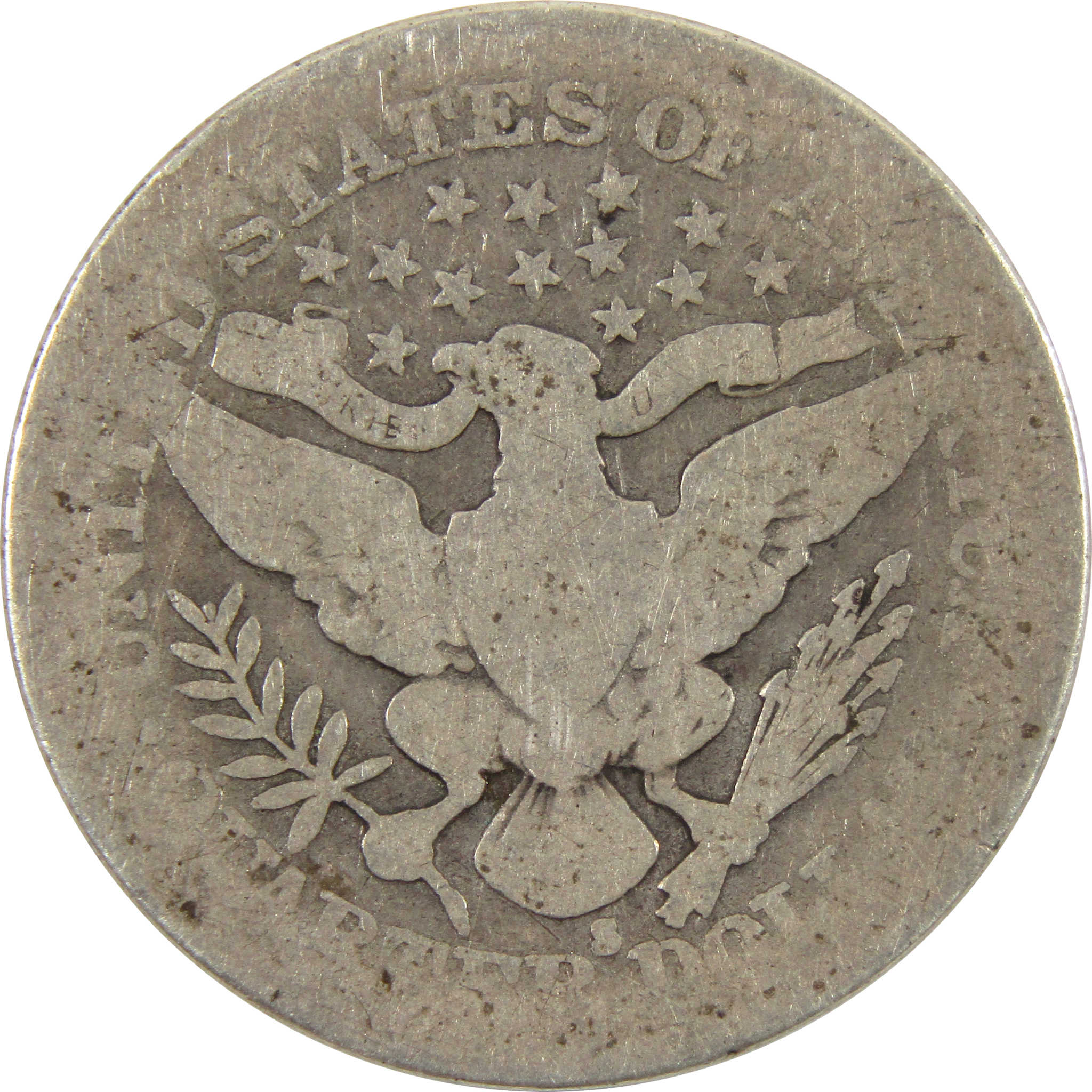 1914 S Barber Quarter AG About Good Silver 25c Coin SKU:I10930