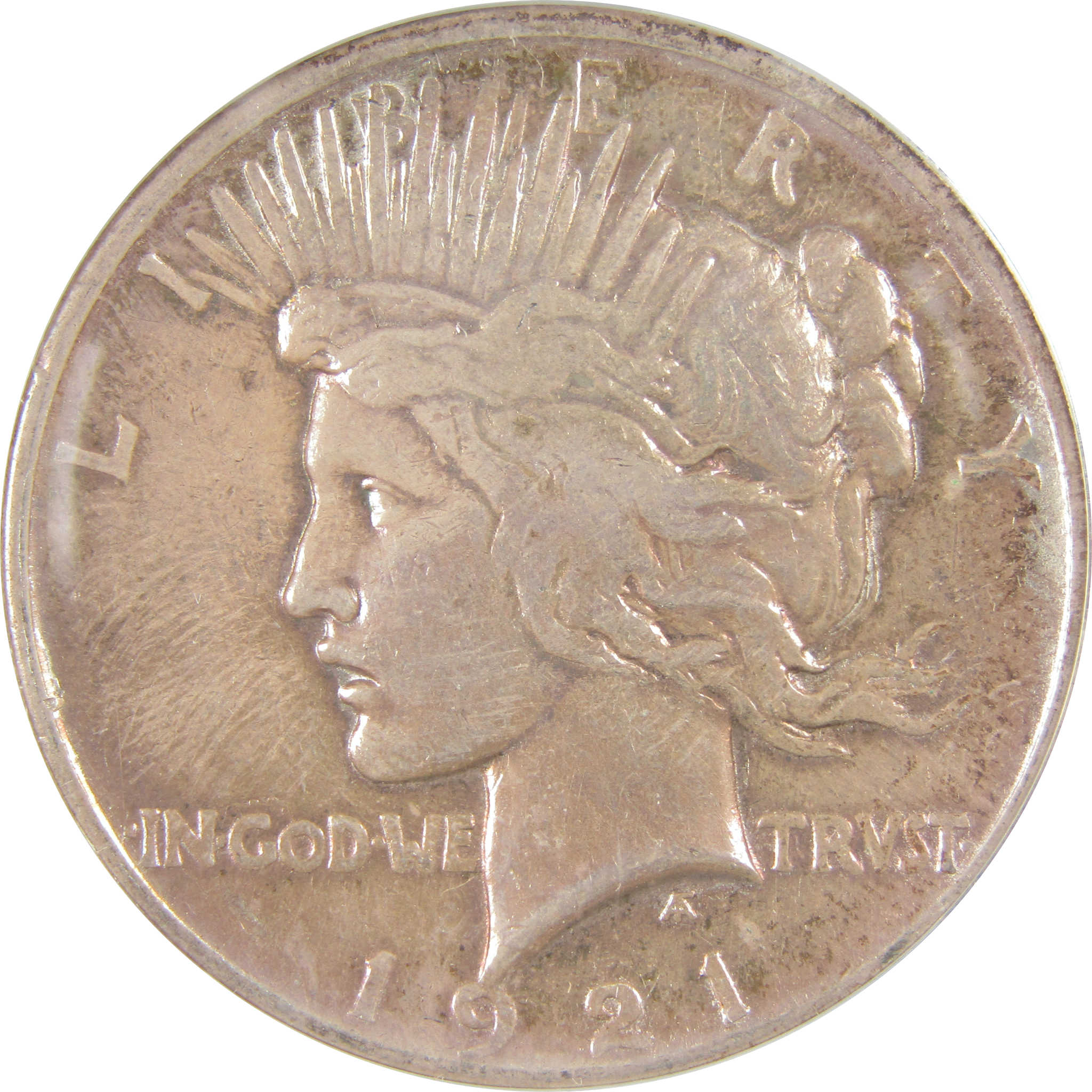 1921 High Relief Peace Dollar EF 40 Details ANACS Silver SKU:I21369