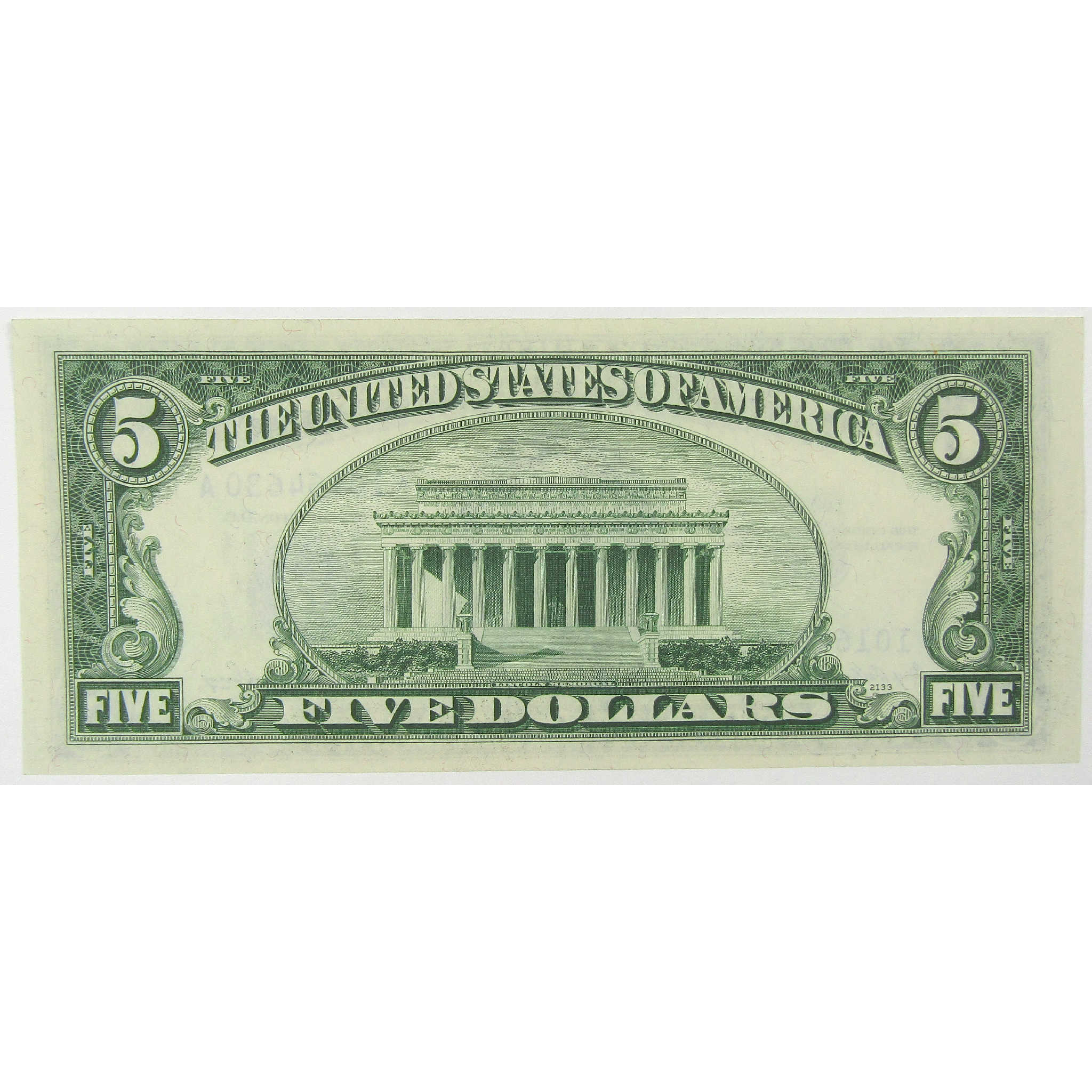 1953 $5 Small Size Silver Certificate Star Note CCU Uncirculated