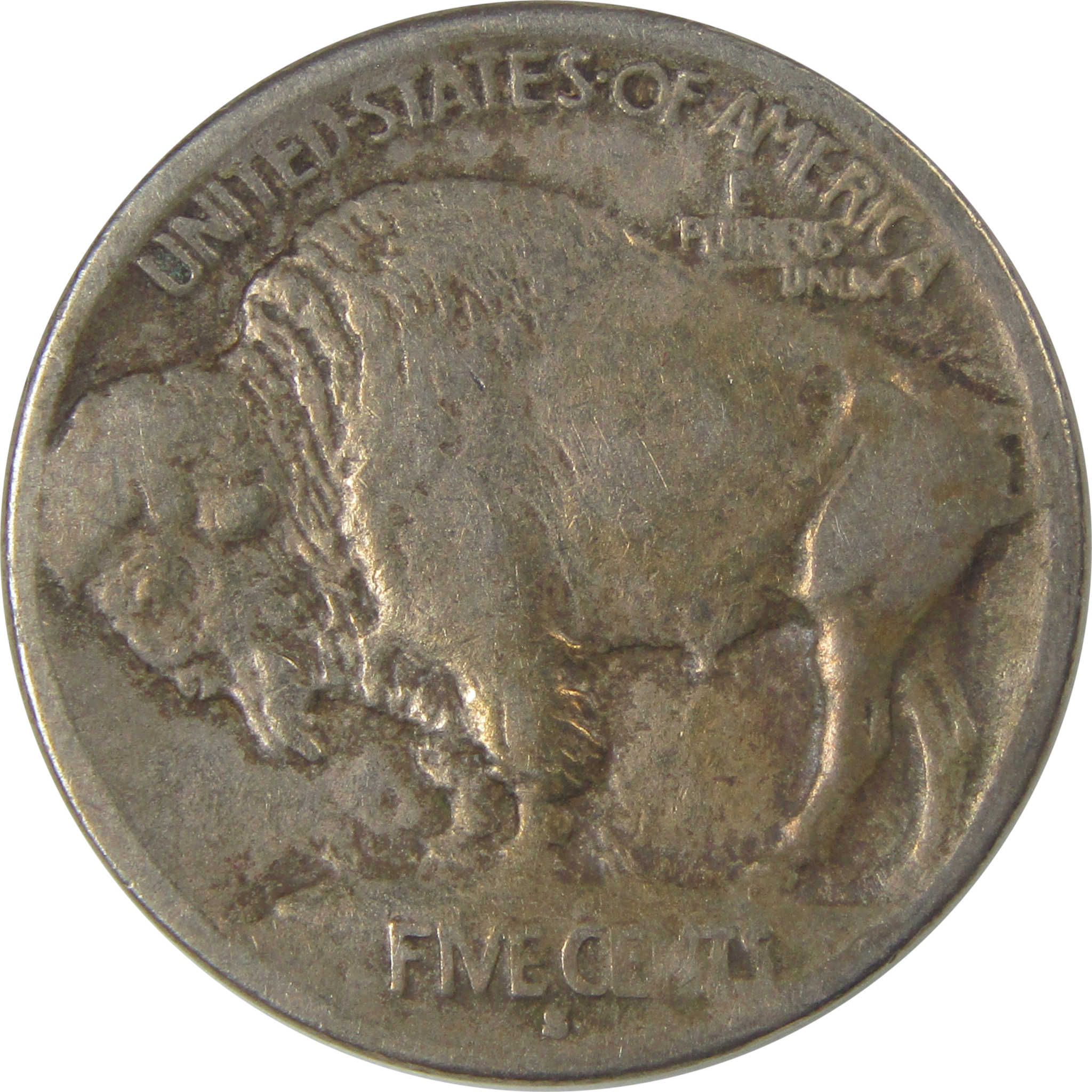 1913 S Type 1 Indian Head Buffalo Nickel F Fine Details SKU:I22898