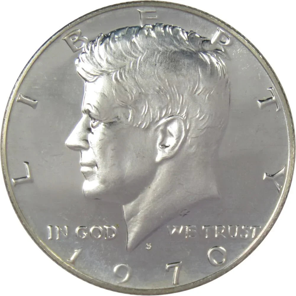 1970 S Kennedy Half Dollar Choice Proof Silver Clad 50c Coin Collectible