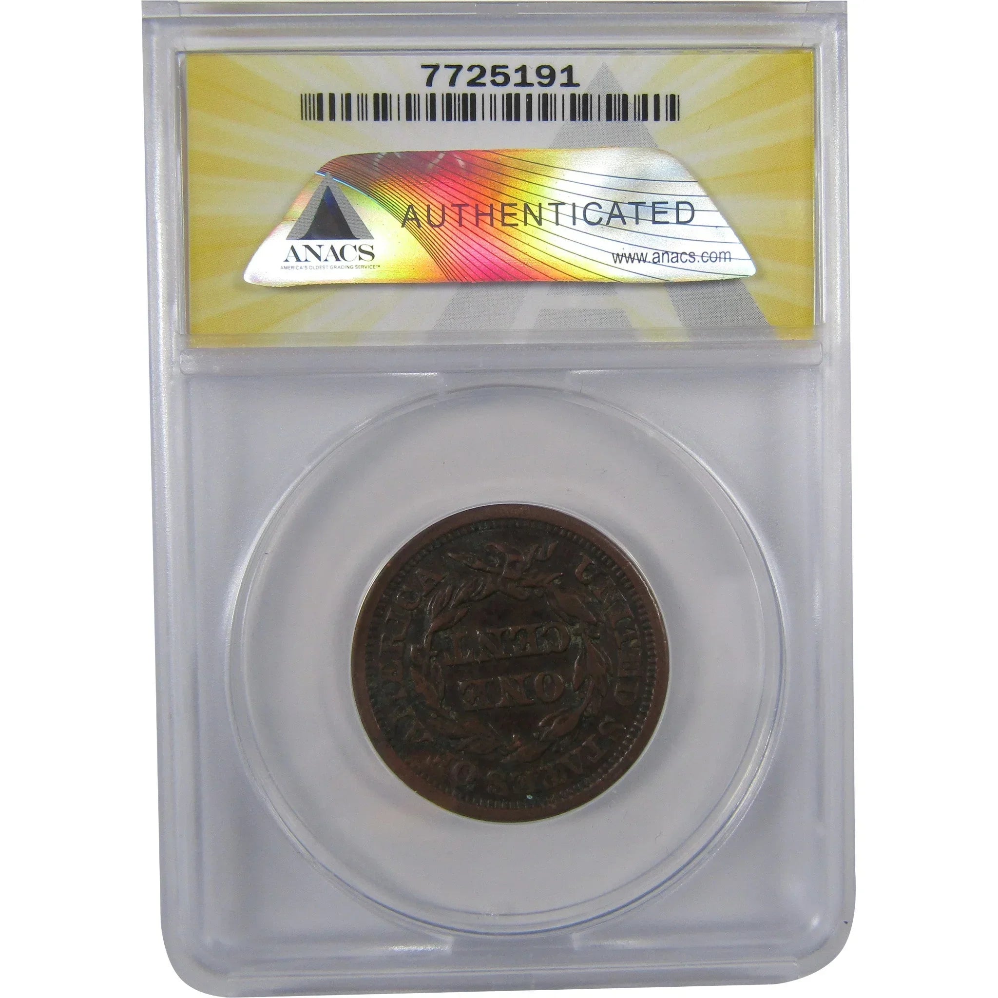 1849 Braided Hair Large Cent EF 45 Details ANACS Copper SKU:I18531