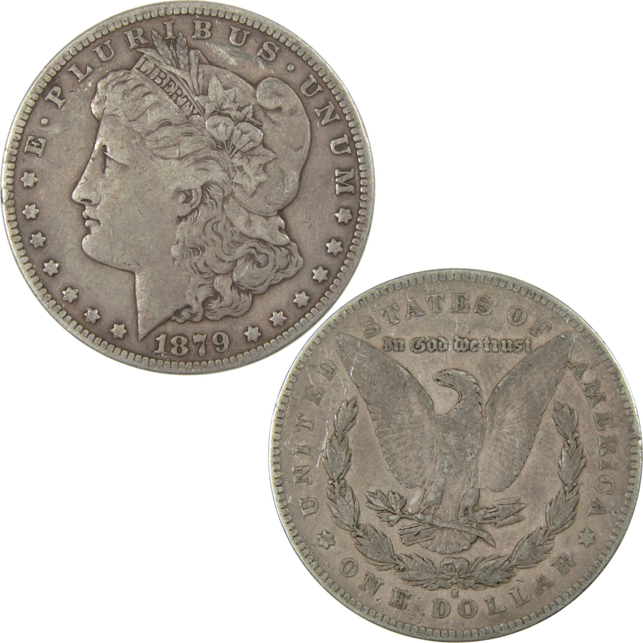 1879 S Rev 78 Morgan Dollar VF Very Fine Silver $1 Coin SKU:I23453