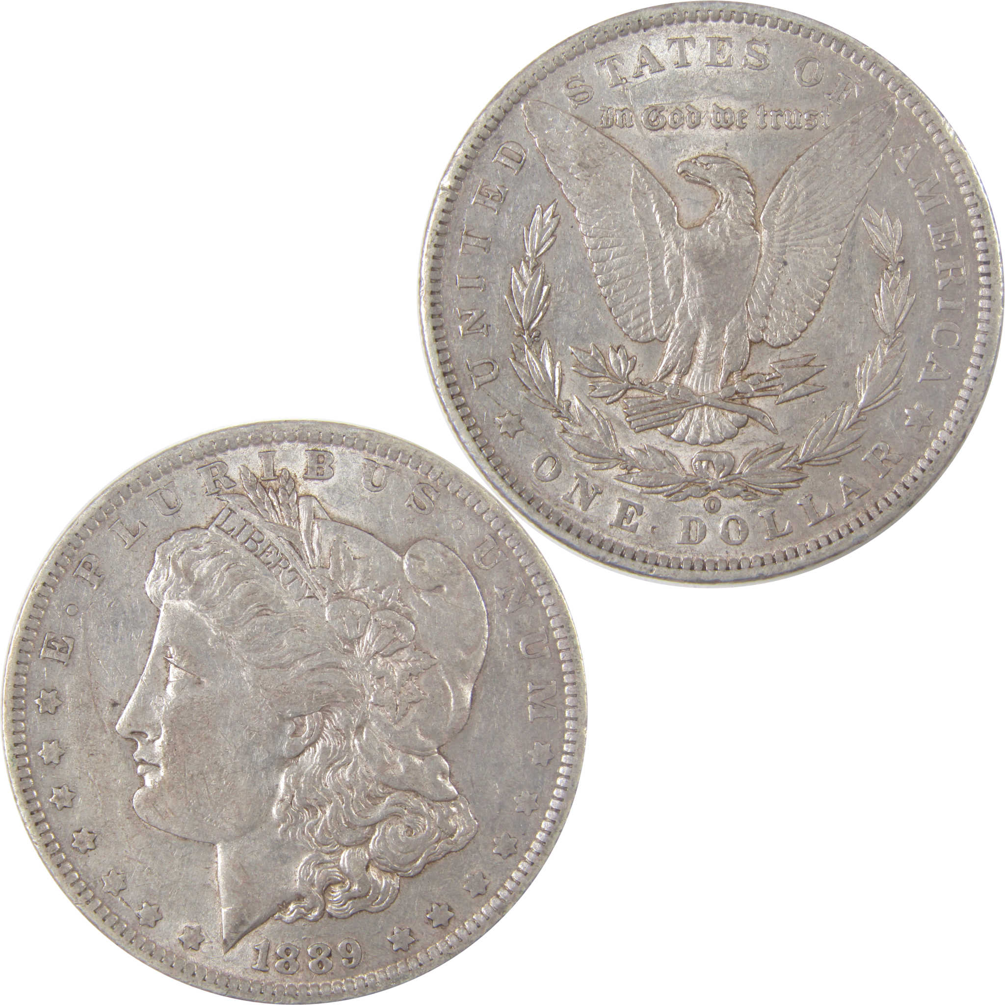 1889 O Morgan Dollar XF EF Extremely Fine Silver $1 Coin SKU:I17079 - Morgan coin - Morgan silver dollar - Morgan silver dollar for sale - Profile Coins & Collectibles