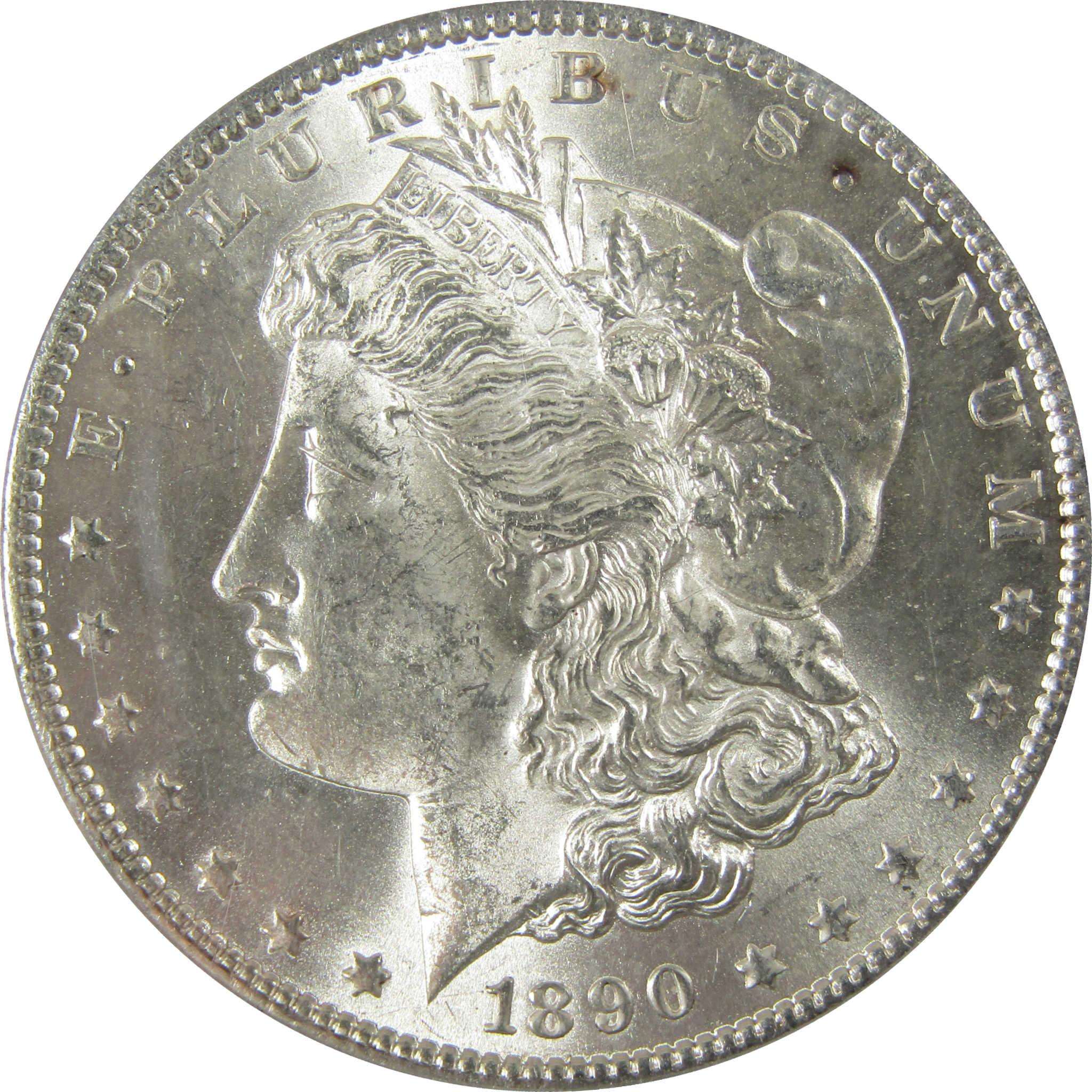 1890 S Morgan Silver Dollar MS 62 ANACS Uncirculated SKU:I28020 - Morgan coin - Morgan silver dollar - Morgan silver dollar for sale - Profile Coins & Collectibles