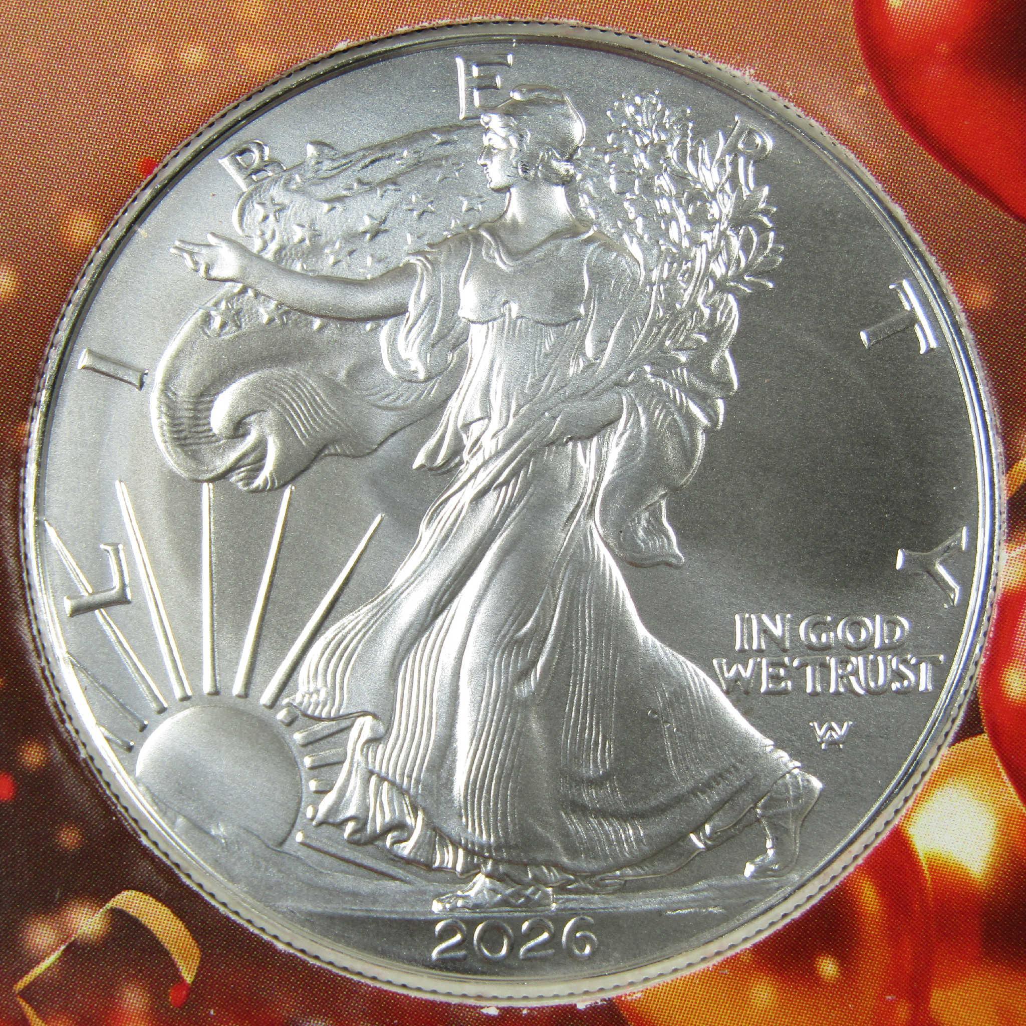 2026 American Silver Eagle Uncirculated with Happy Birthday Holder