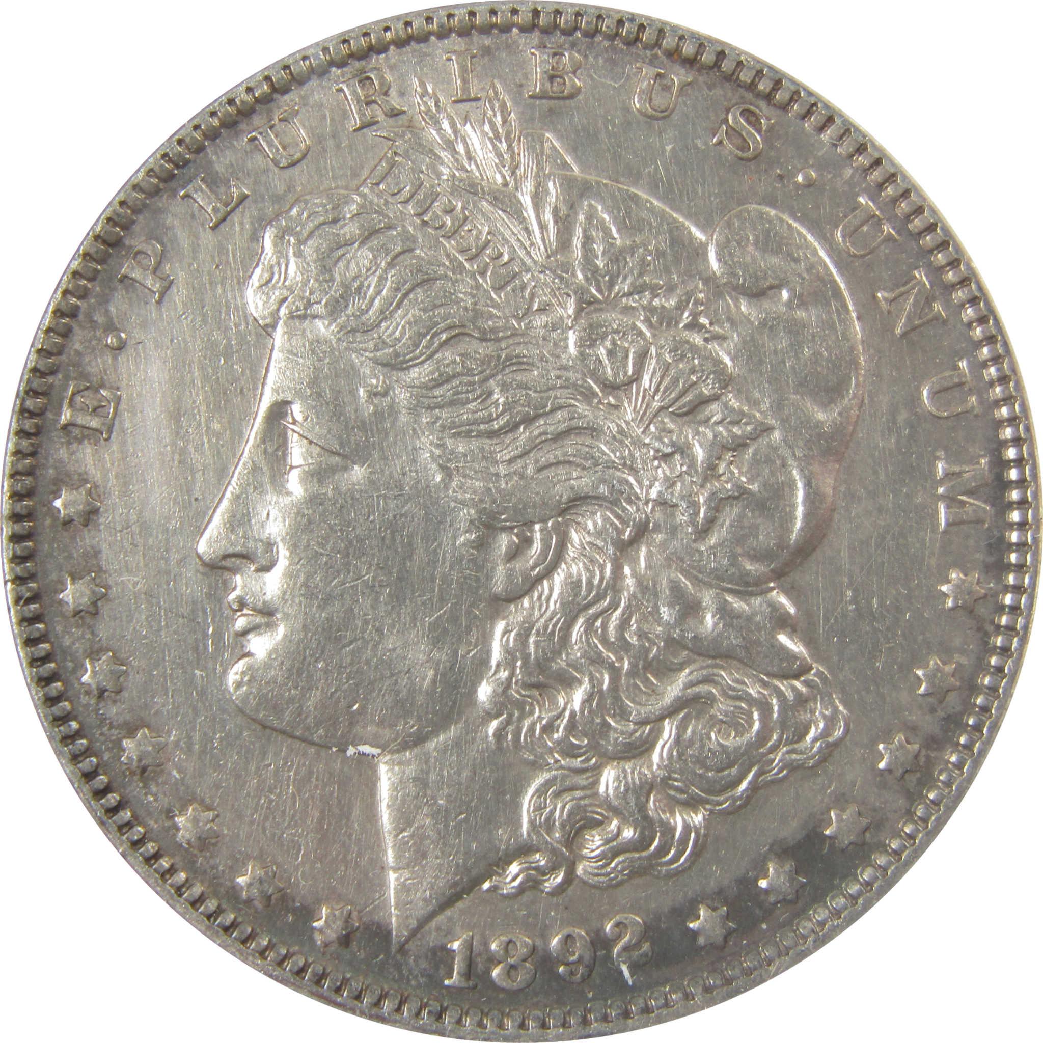 1892 O Morgan Silver Dollar AU 50 Details ANACS $1 Coin SKU:I24941 - Morgan coin - Morgan silver dollar - Morgan silver dollar for sale - Profile Coins & Collectibles