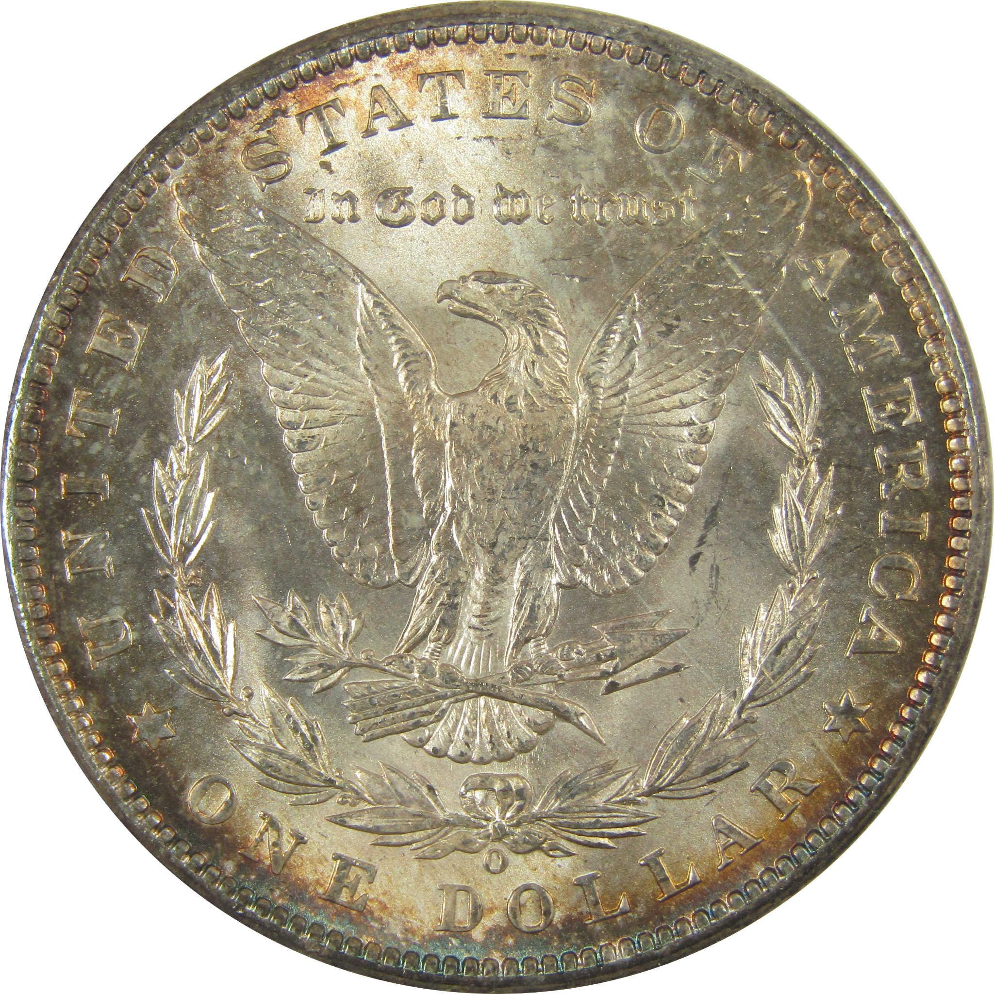 1898 O Morgan Dollar BU Choice Uncirculated Silver Toned SKU:I19629