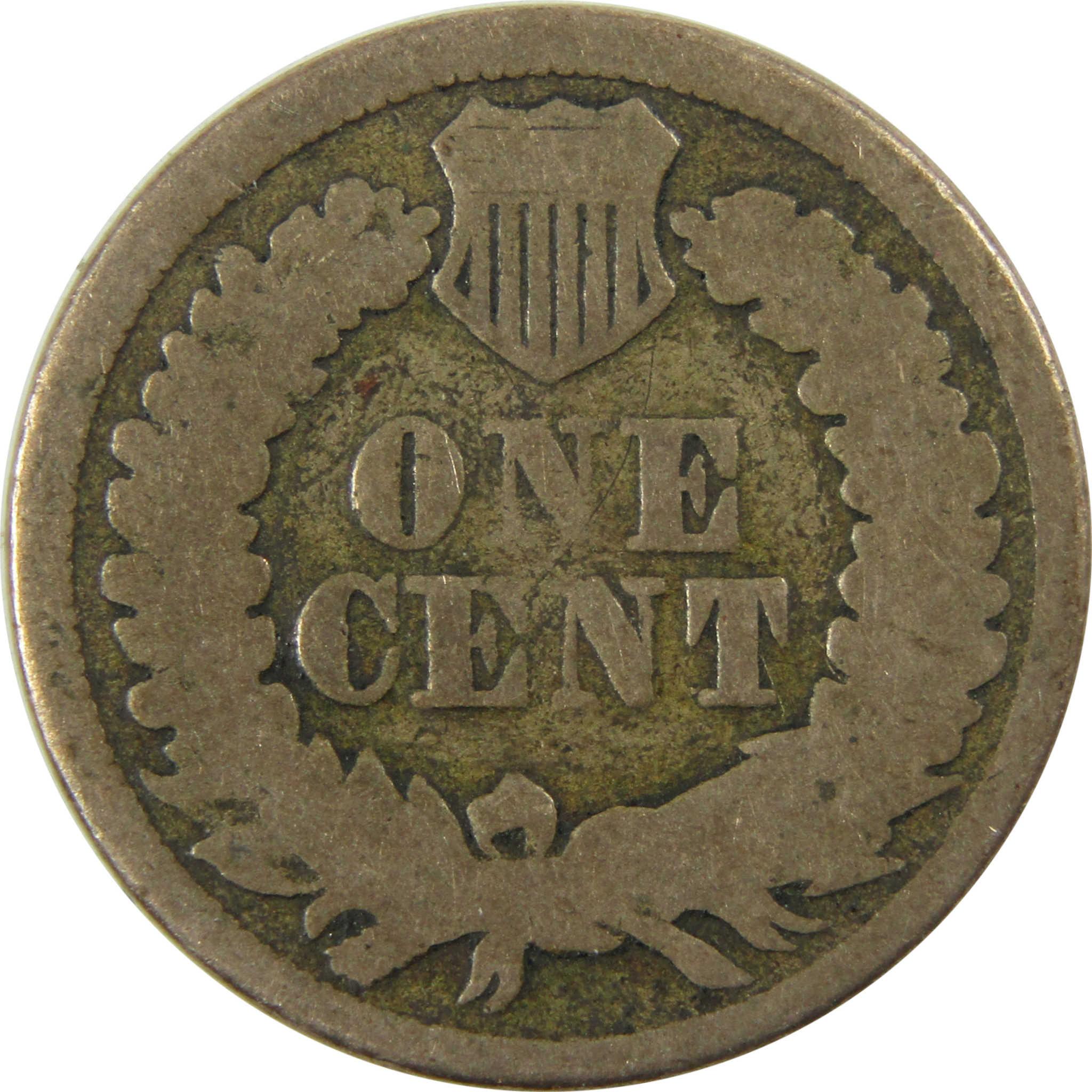 1864 Indian Head Copper-Nickel Cent G Good Details Penny SKU:CP1123