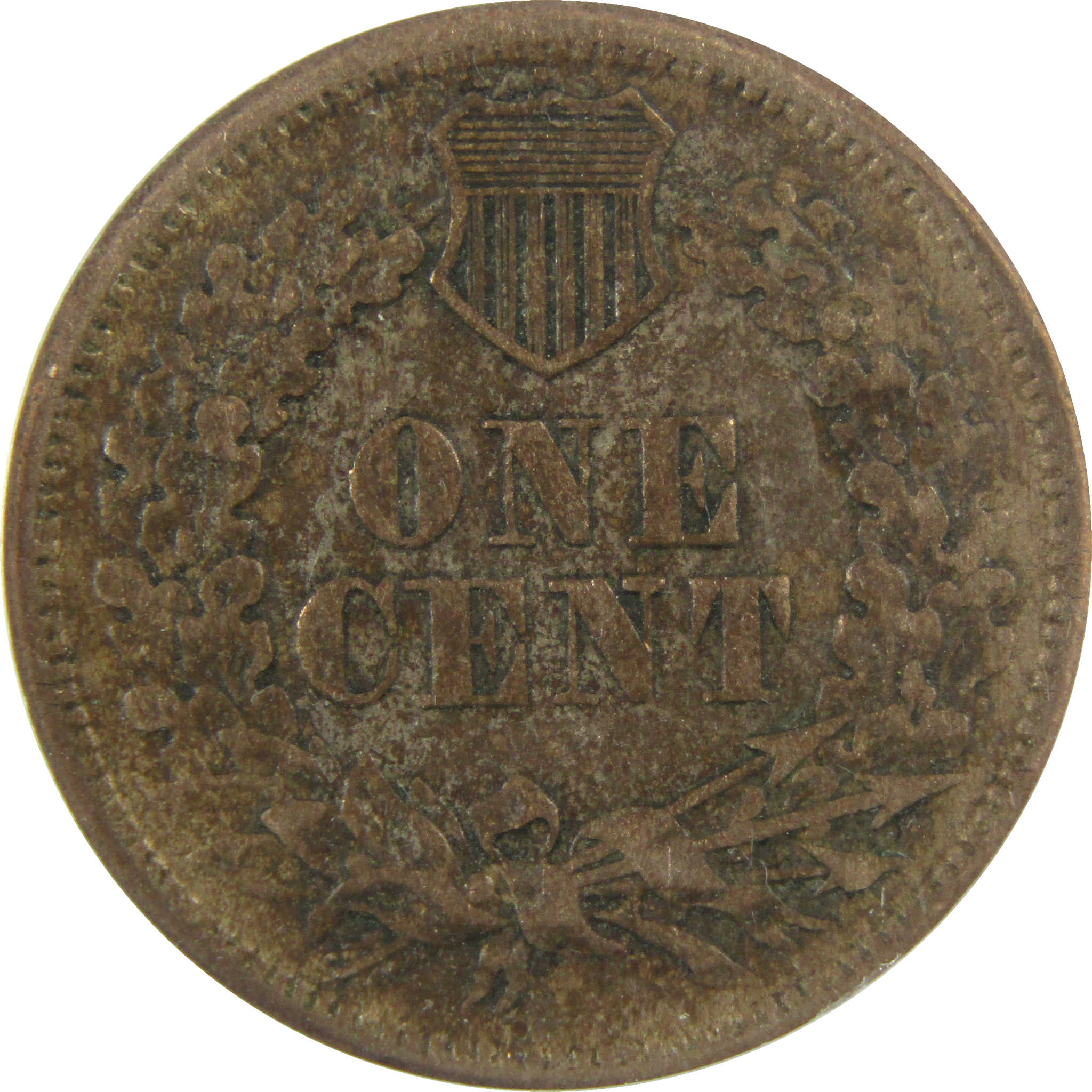 1860 Pointed Bust FS-401 Indian Head 1c EF 40 Details ANACS SKU:I28062