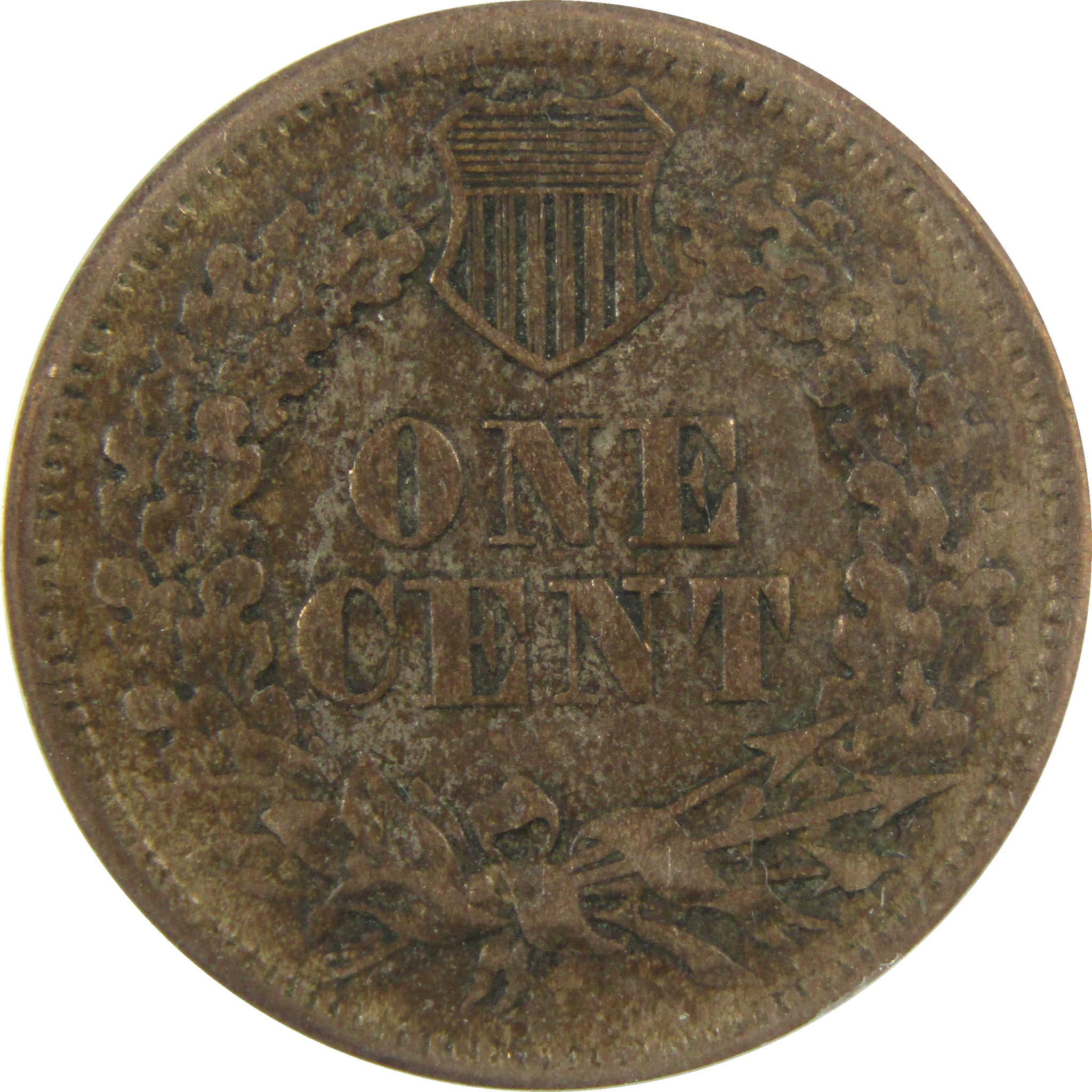 1860 Pointed Bust FS-401 Indian Head 1c EF 40 Details ANACS SKU:I28062