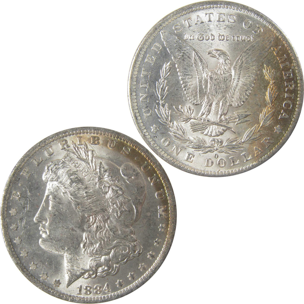 1884 O Morgan Silver Dollar BU Choice Uncirculated Toned SKU:I24177