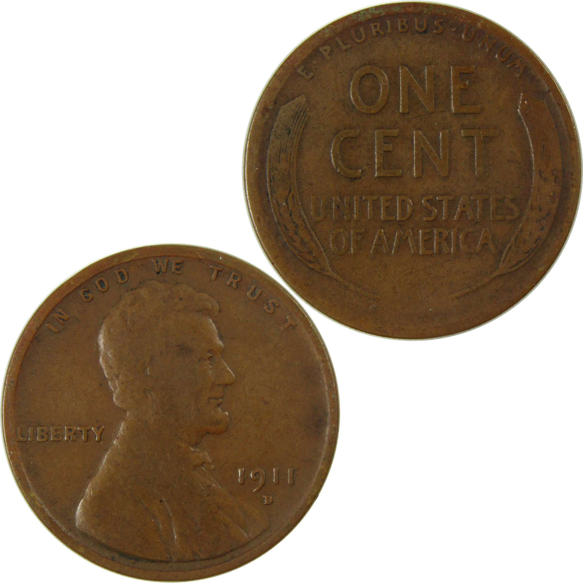 1911 D Lincoln Wheat Cent AG About Good Penny 1c Coin SKU:I26247
