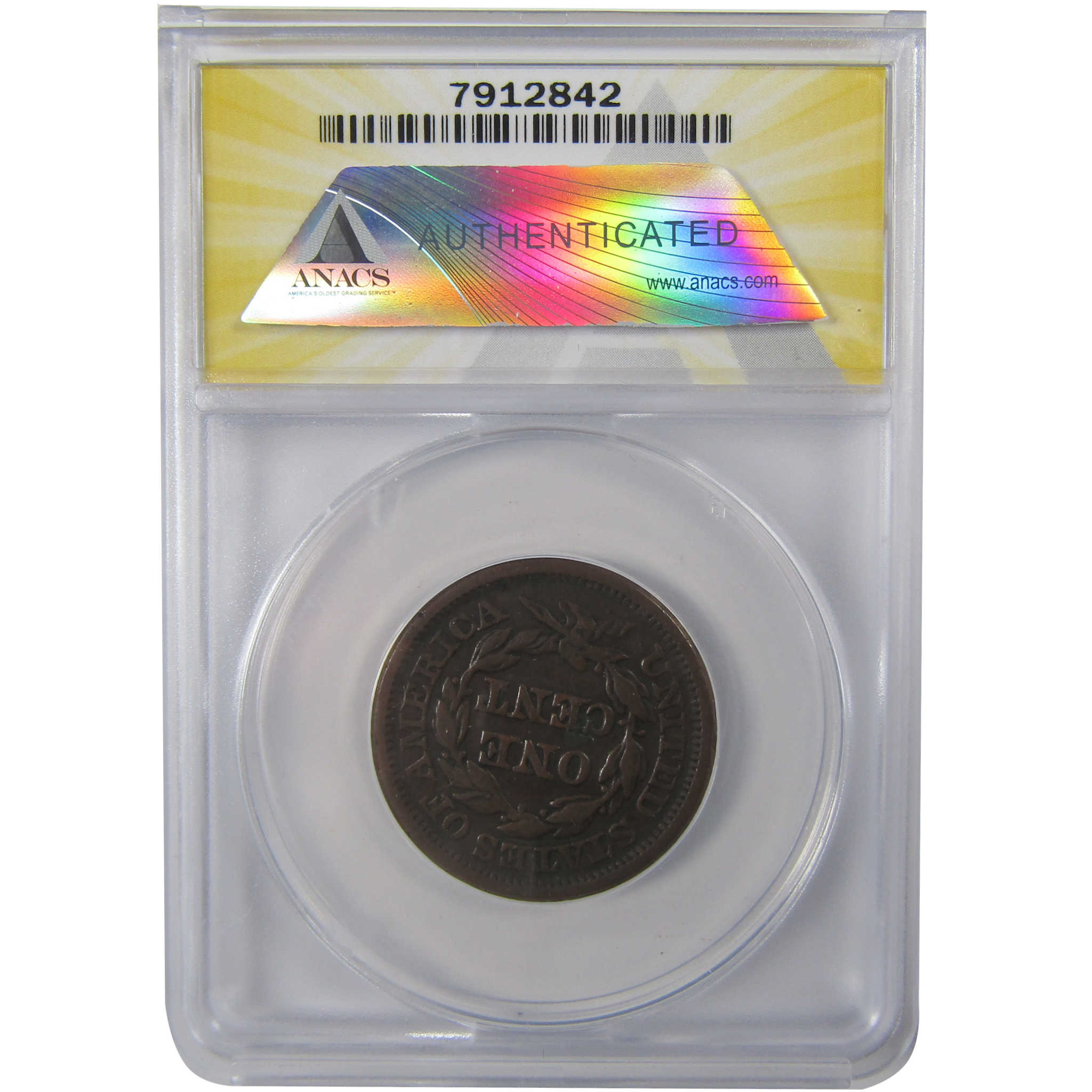 1844/81 N-2 Braided Hair Copper Large Cent VF 25 ANACS SKU:I25649