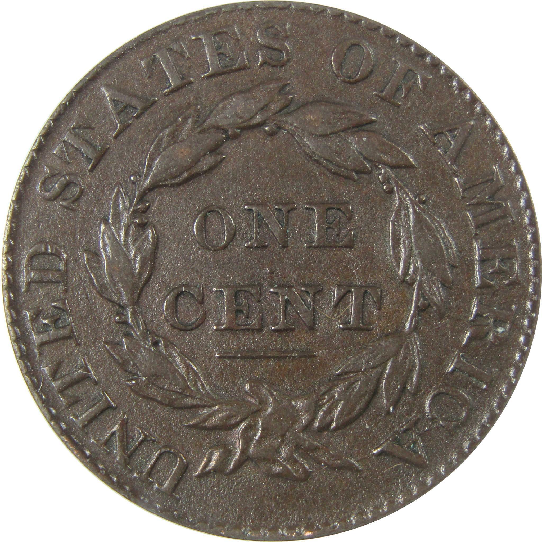 1828 Large Date Coronet Head Large Cent EF 40 Details ANACS SKU:CP625