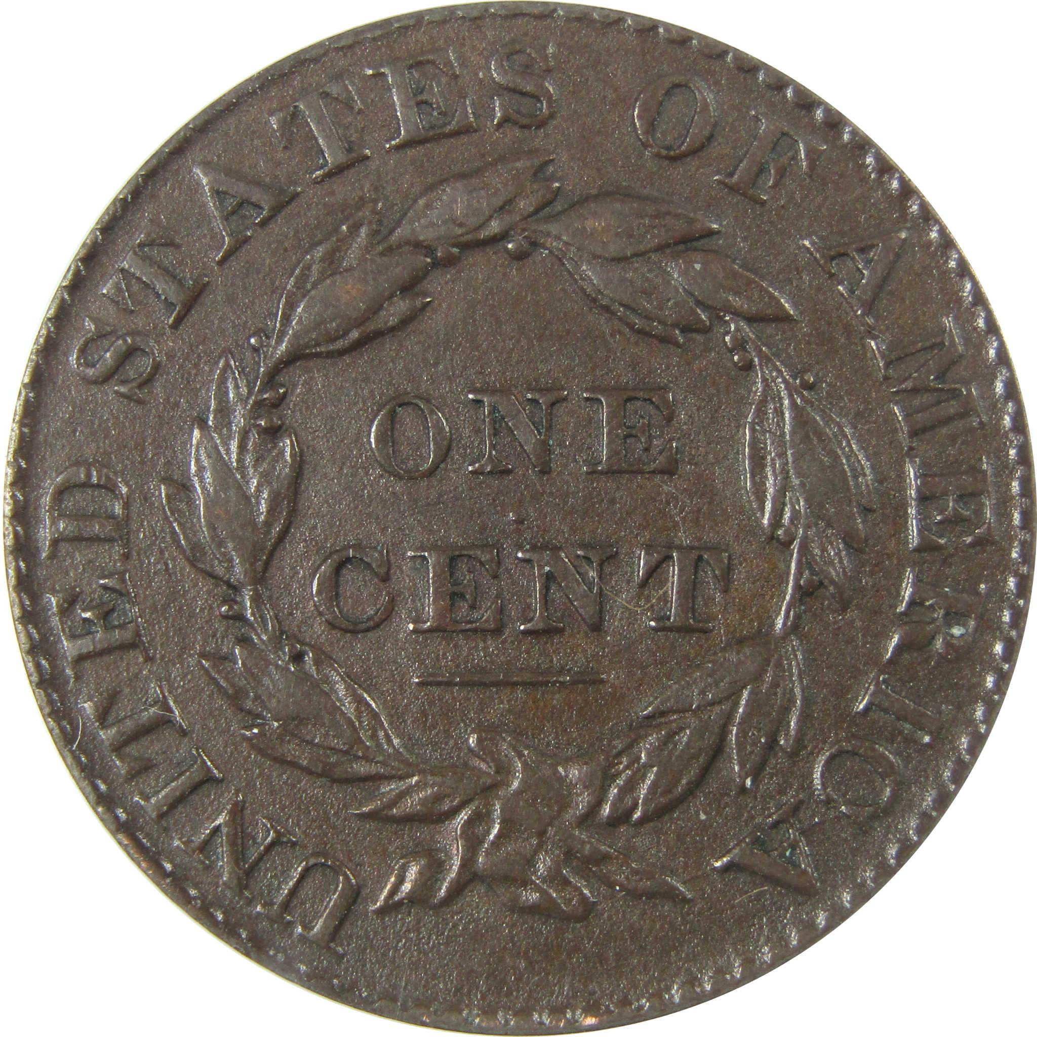 1828 Large Date Coronet Head Large Cent EF 40 Details ANACS SKU:CP625