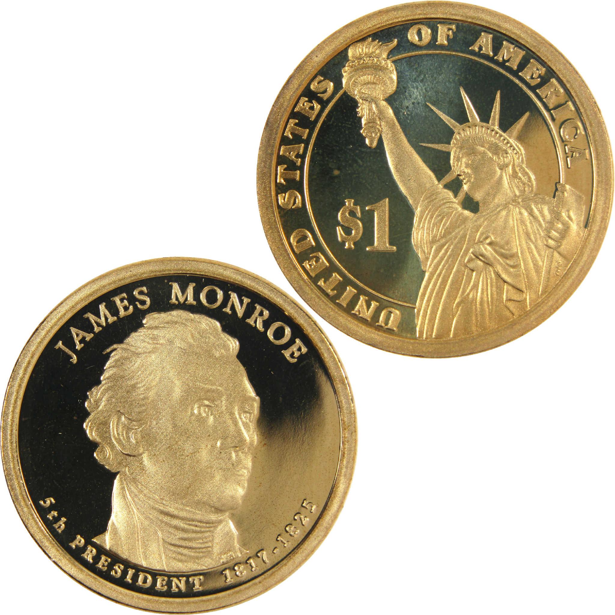 2008 S James Monroe Presidential Dollar Choice Proof $1 Coin