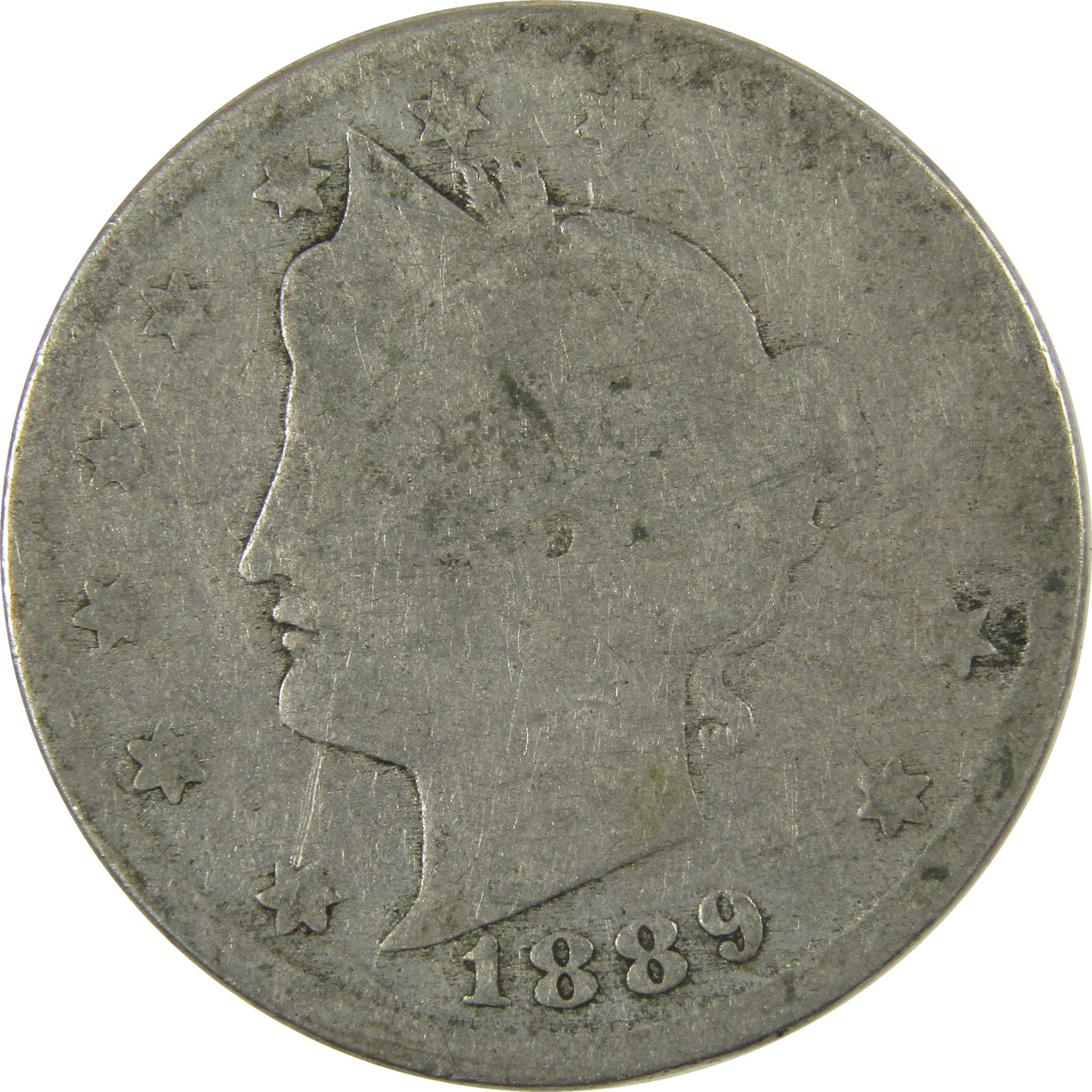 1889 Liberty Head V Nickel AG About Good 5c Coin SKU:I27226