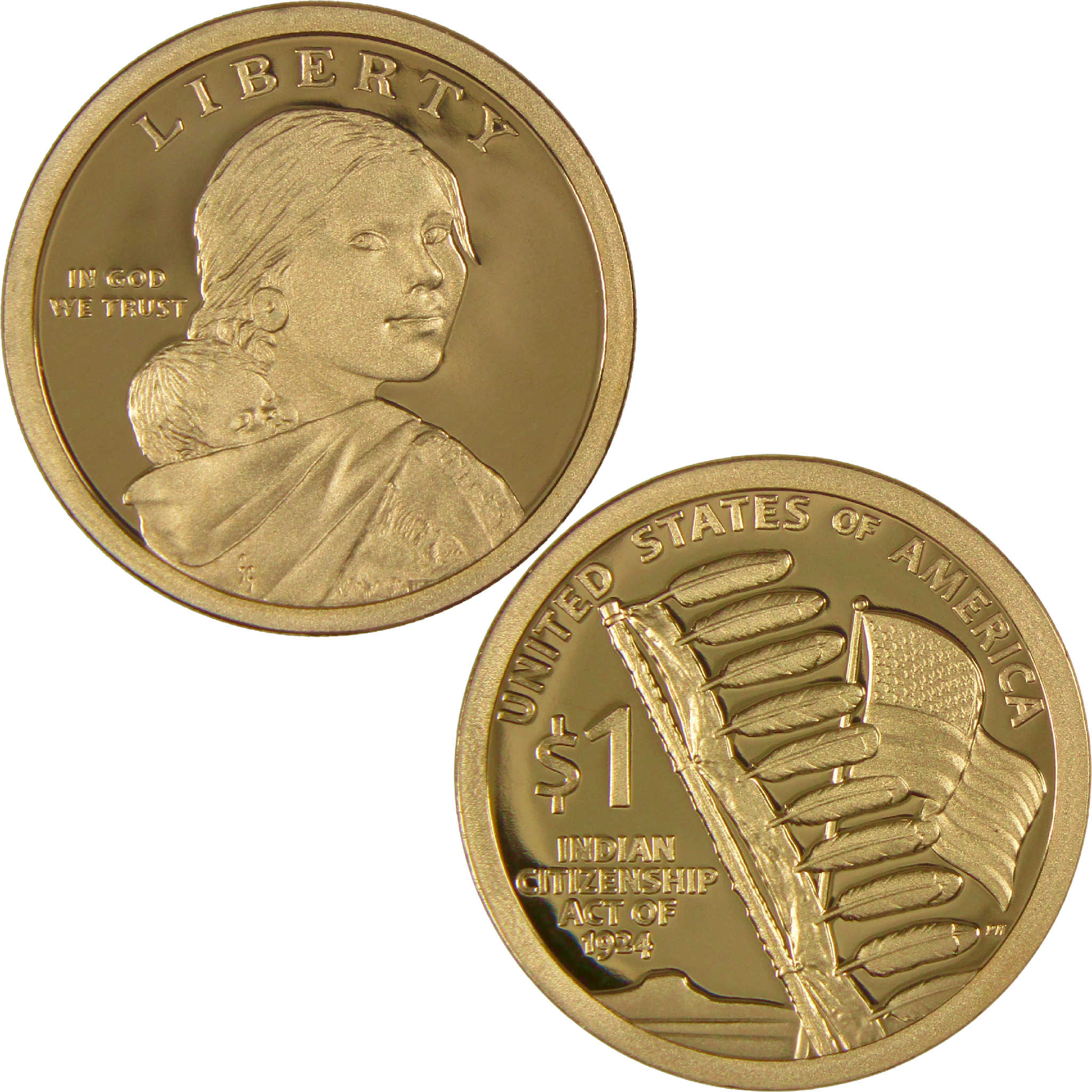 2024 S Indian Citizenship Act of 1924 Native American Dollar Proof