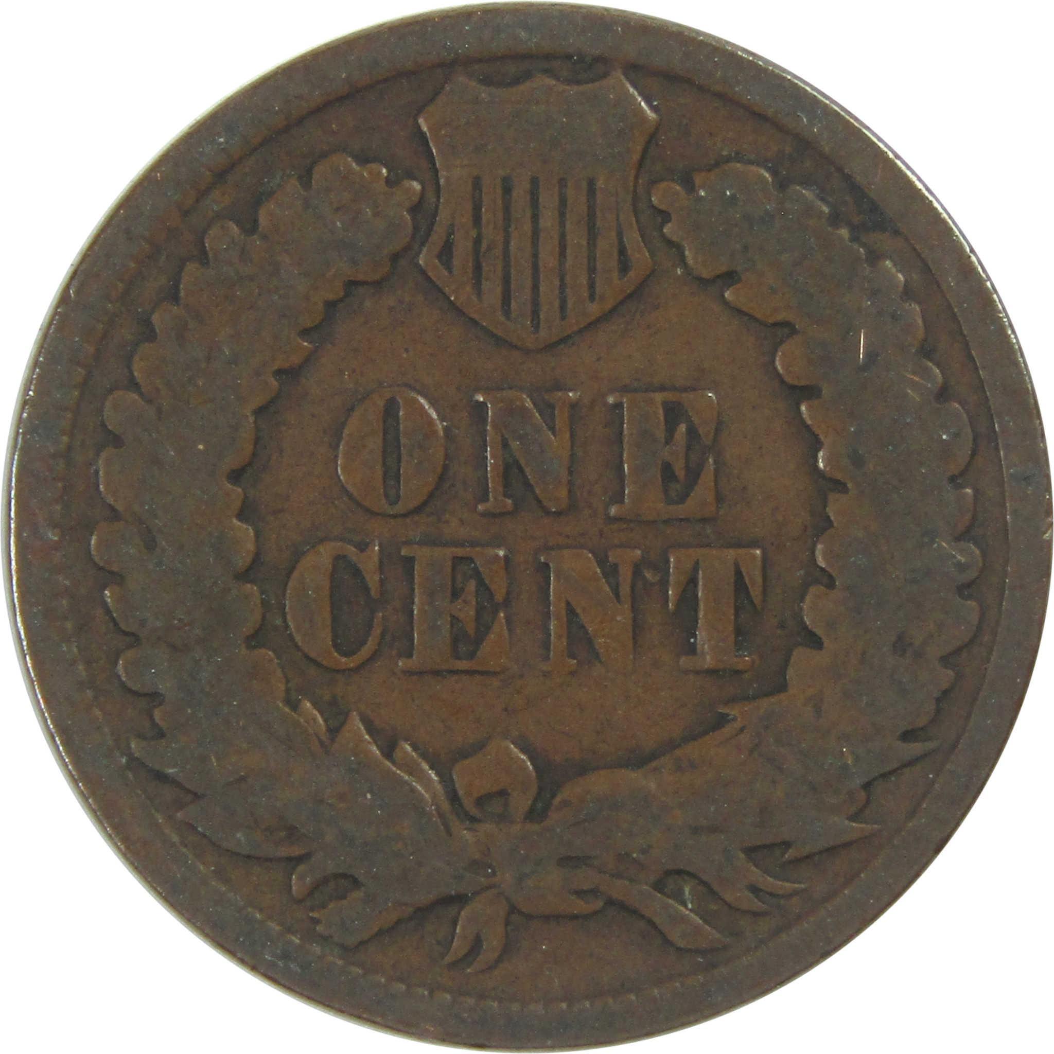 1890 Indian Head Cent Circulated Penny 1c Coin Collectible