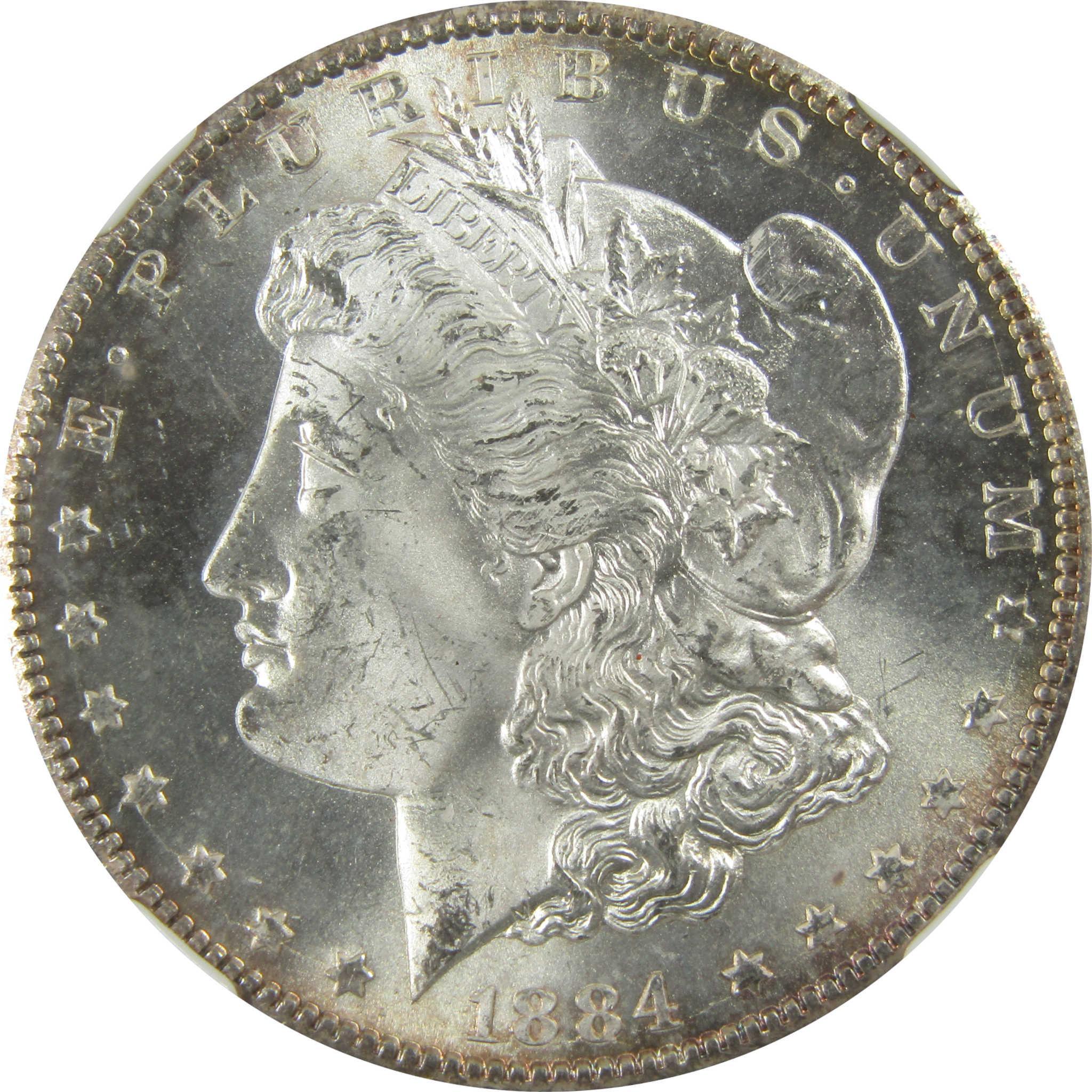 1884 CC Morgan Silver Dollar MS 65 NGC Uncirculated Toned SKU:CP362