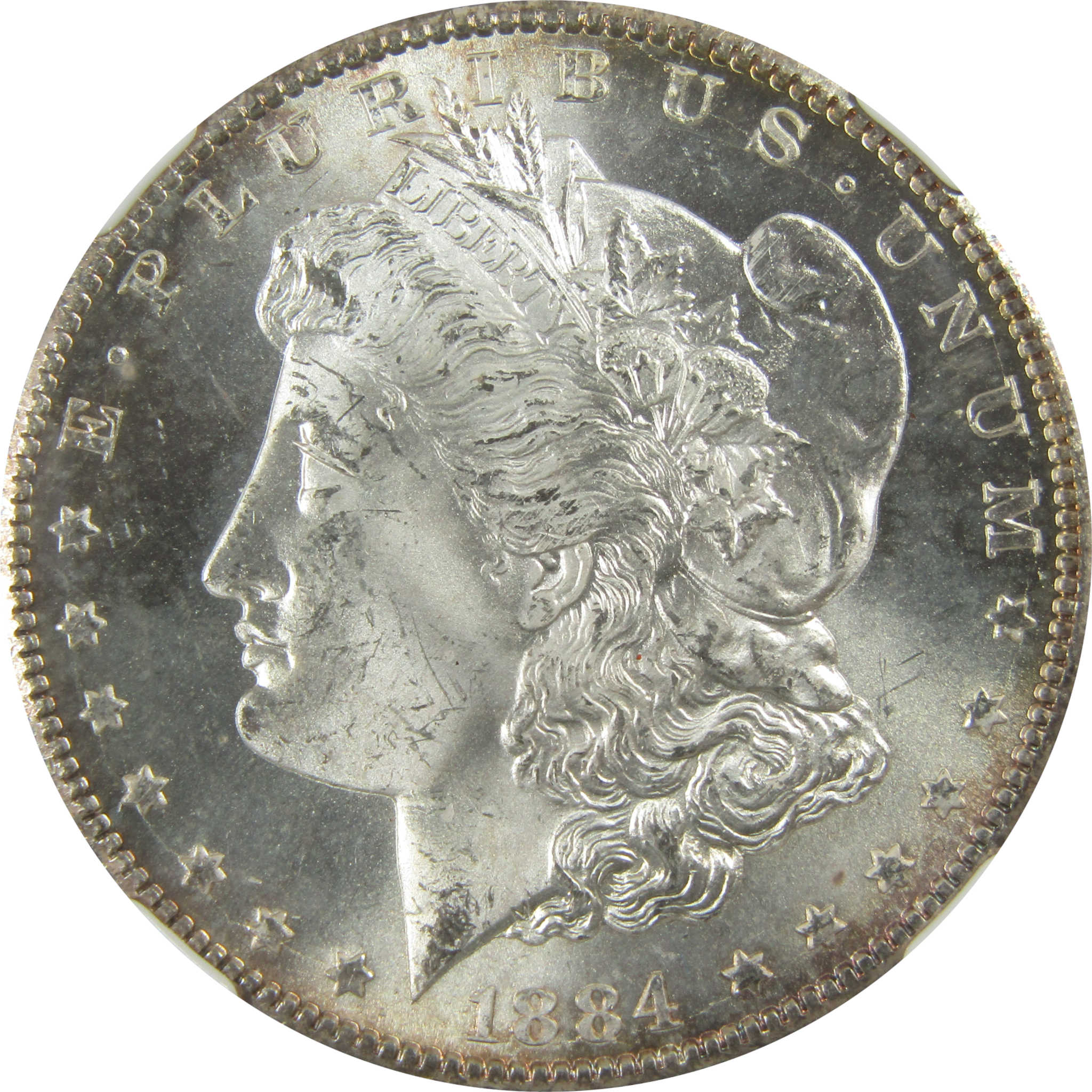 1884 CC Morgan Silver Dollar MS 65 NGC Uncirculated Toned SKU:CP362