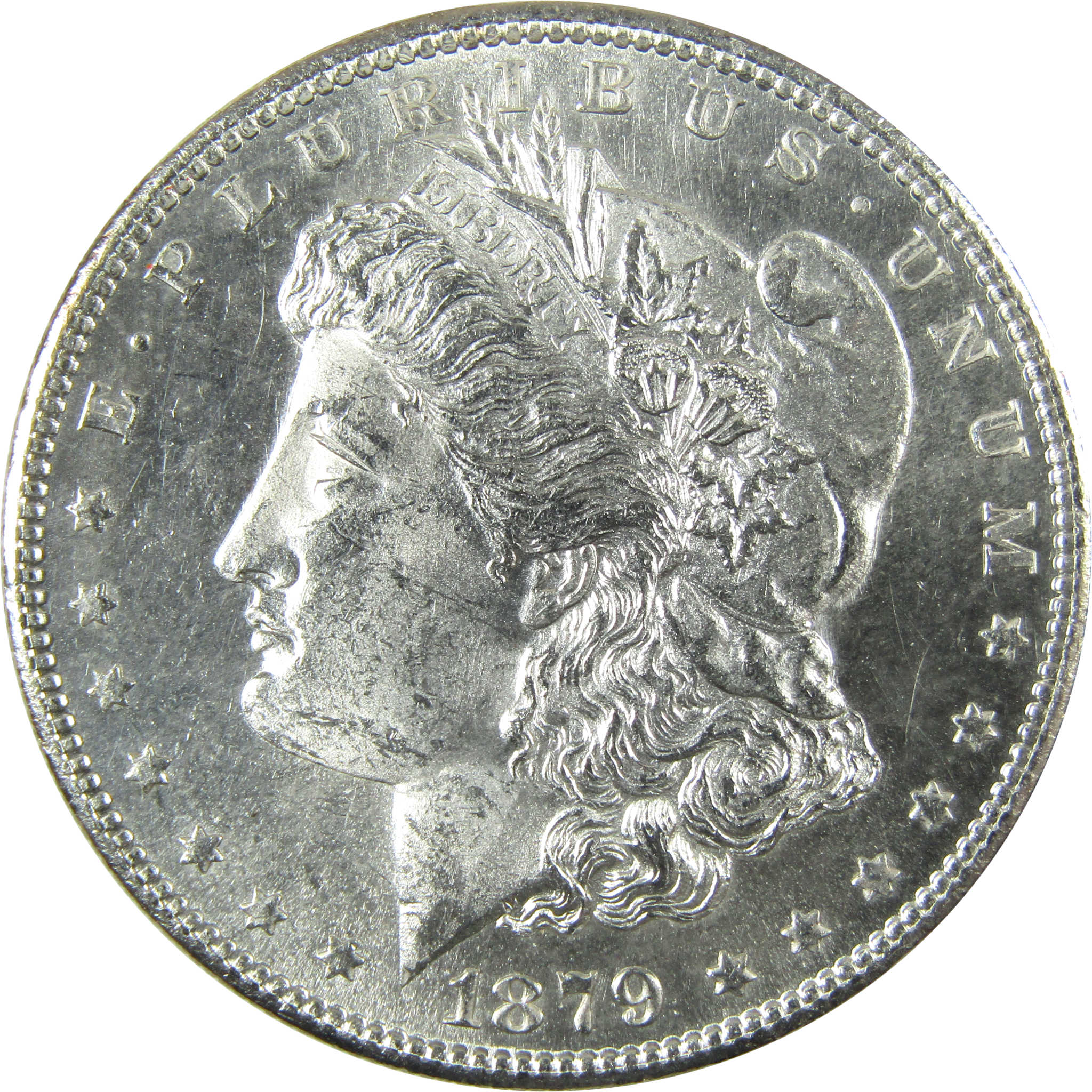 1879 S Rev 79 Morgan Silver Dollar Uncirculated Mint State SKU:I27079
