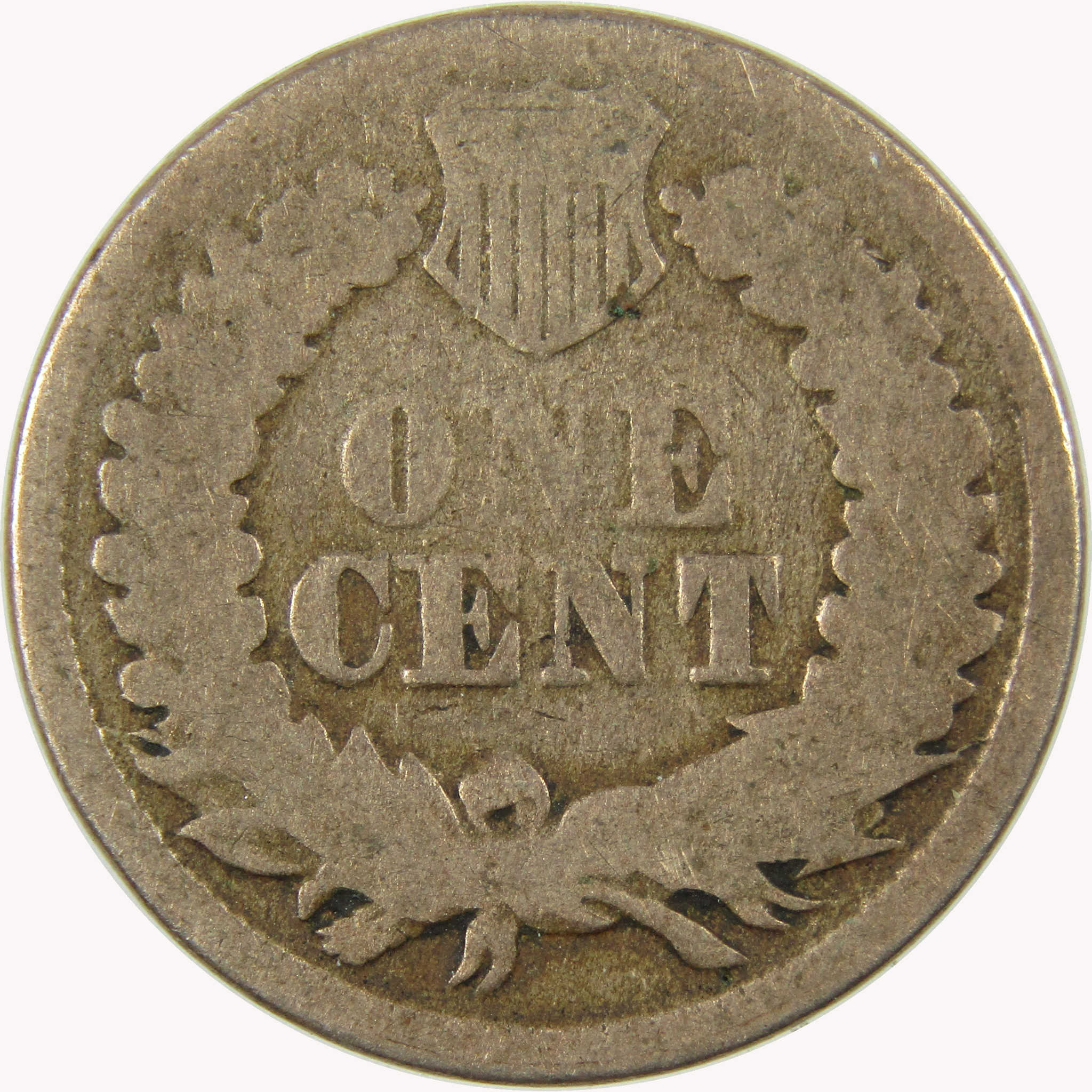 1863 Indian Head Cent AG About Good Penny 1c Coin SKU:CP1088