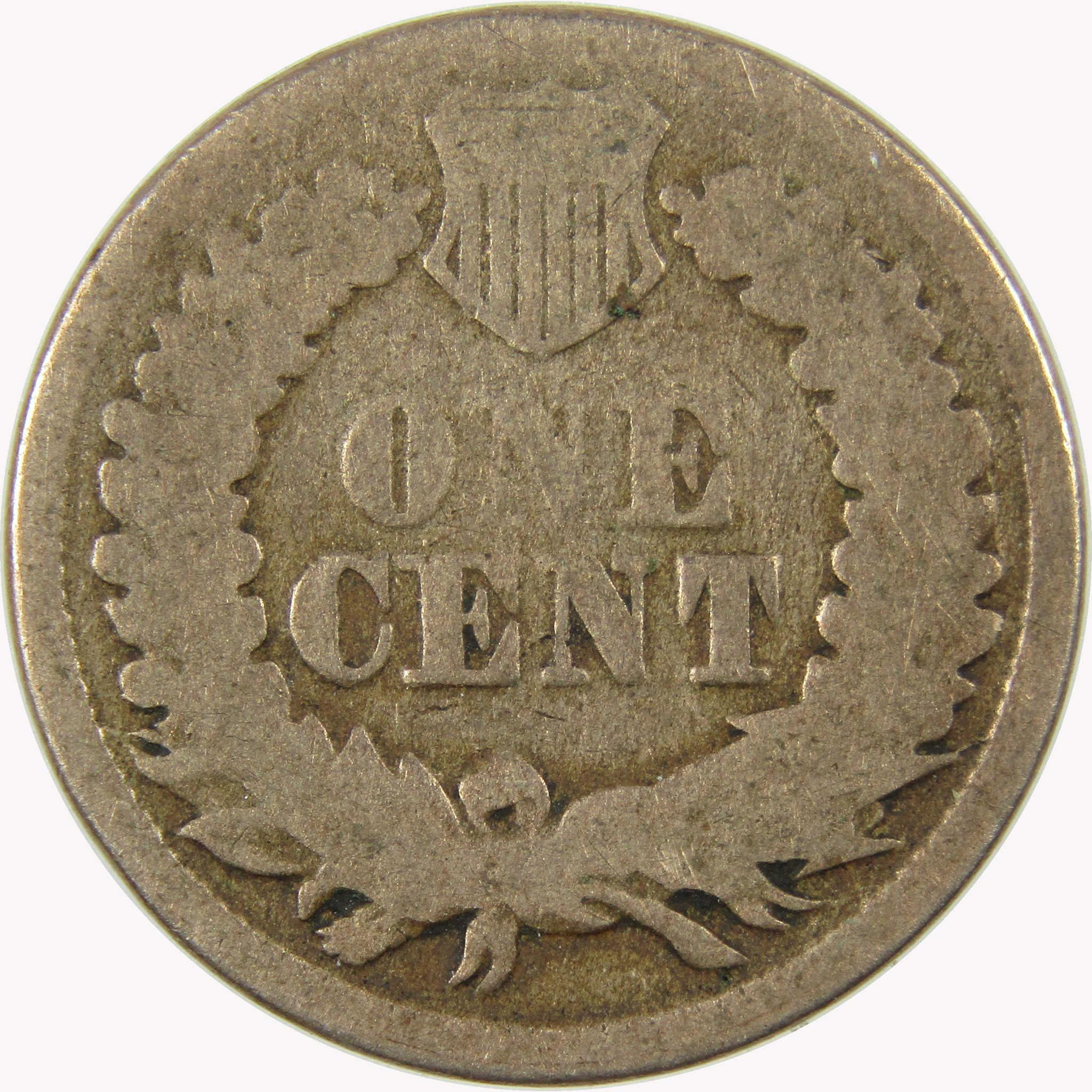 1863 Indian Head Cent AG About Good Penny 1c Coin SKU:CP1088