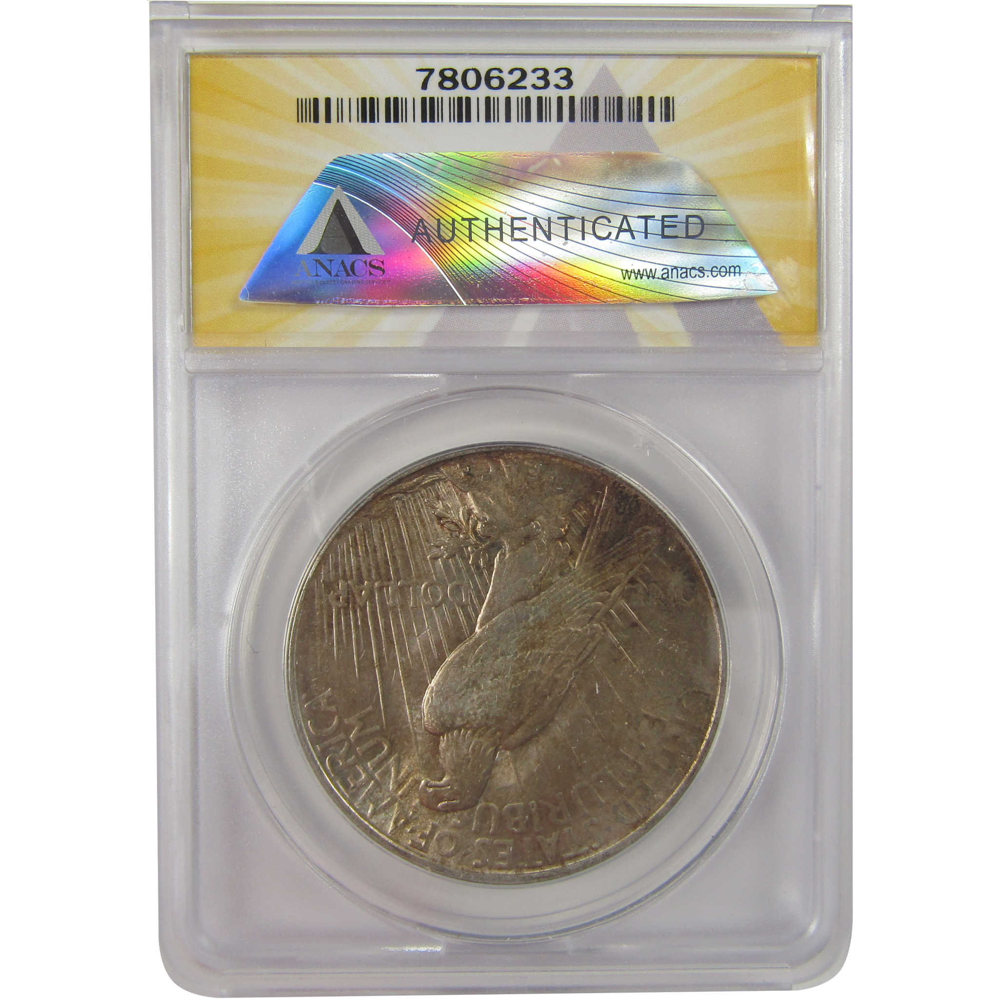 1923 D Peace Dollar MS 61 ANACS Silver Uncirculated $1 Coin SKU:I20917