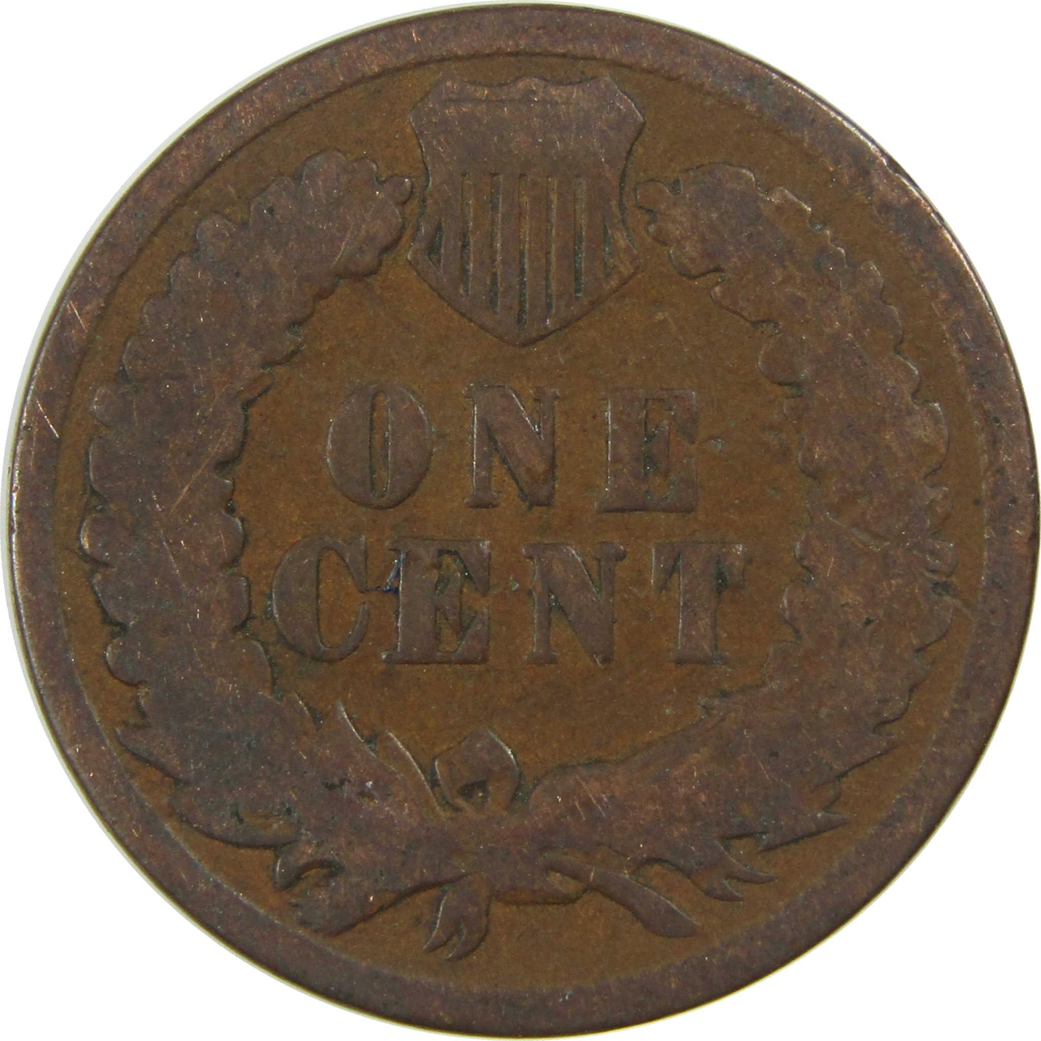 1890 Indian Head Cent G Good Penny 1c Coin SKU:I27033