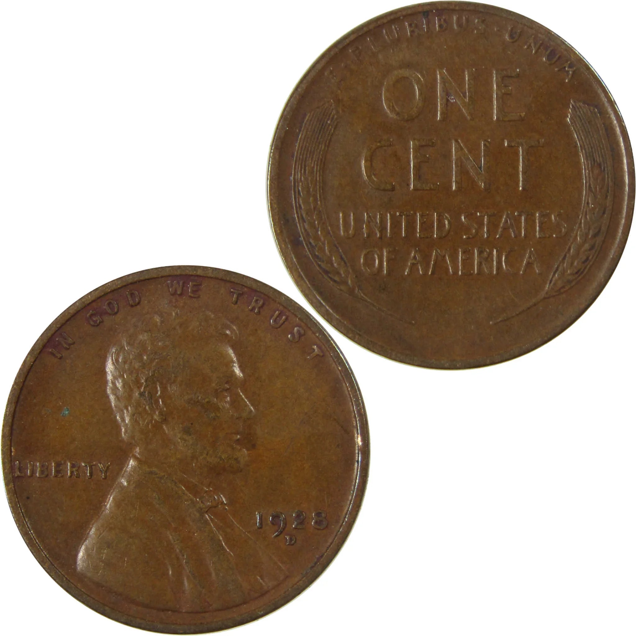 1928 D Lincoln Wheat Cent VF Very Fine Penny 1c Coin SKU:I27612