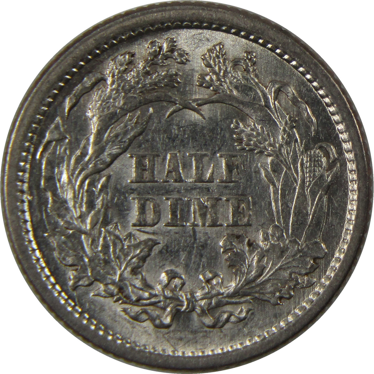 1872 Seated Liberty Silver Half Dime CH AU Choice About Uncirculated