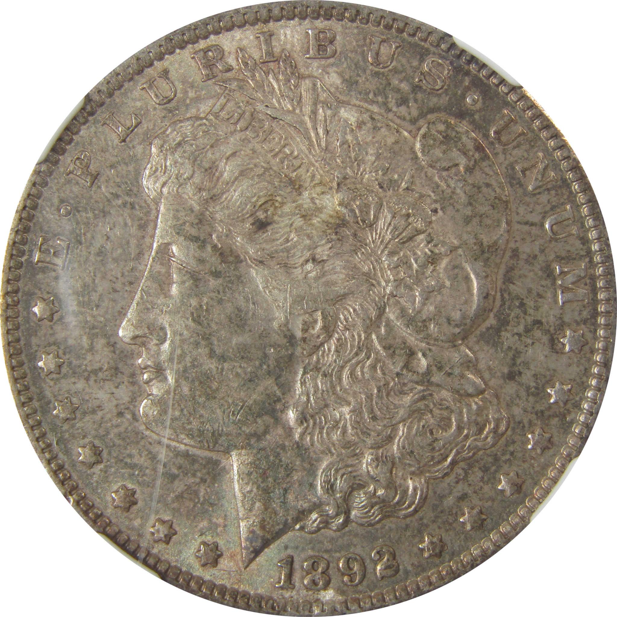 1892 CC Morgan Silver Dollar AU 58 NGC $1 Coin Collectible SKU:I24649 - Morgan coin - Morgan silver dollar - Morgan silver dollar for sale - Profile Coins & Collectibles
