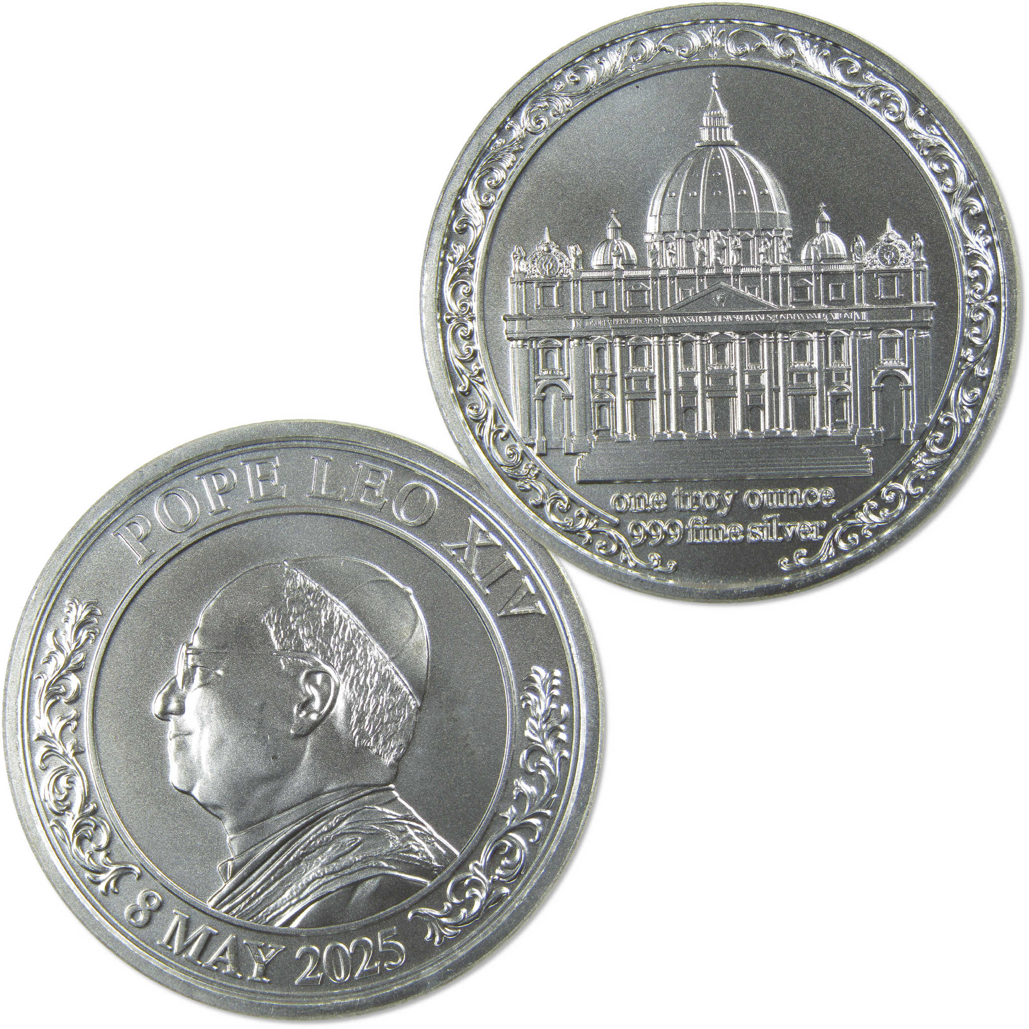 2025 Pope Leo XIV 1 oz .999 Silver Round Collectible SKU:OPC227