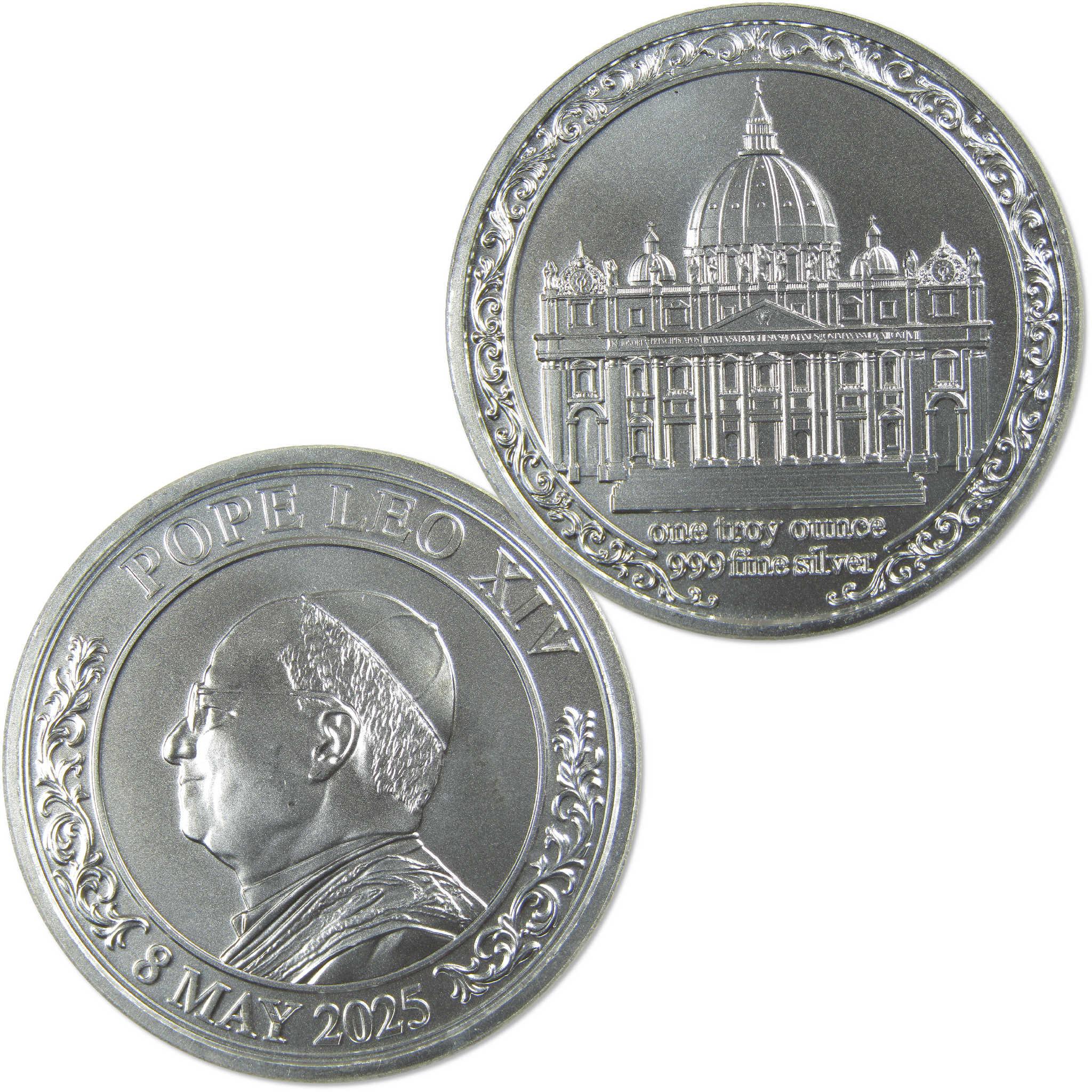 2025 Pope Leo XIV 1 oz .999 Silver Round Collectible SKU:OPC227