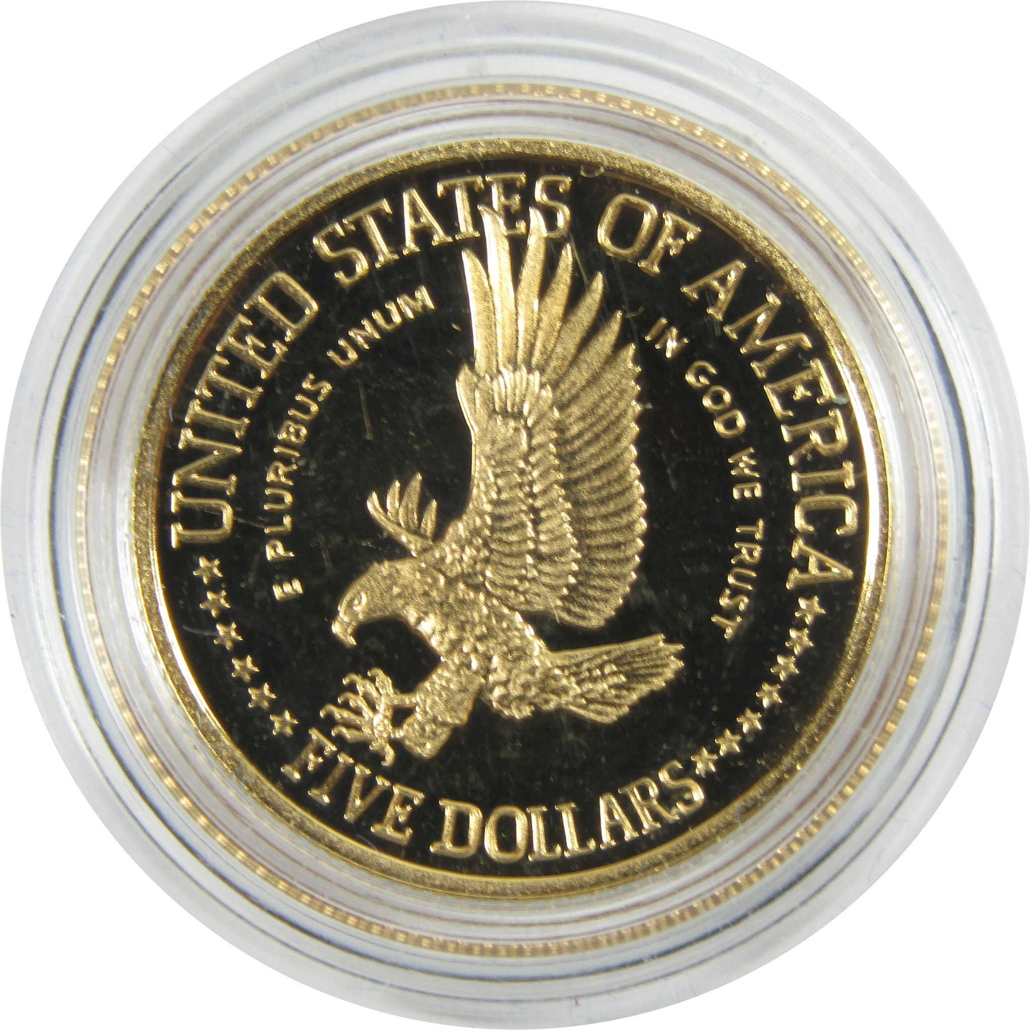 1986 W Statue of Liberty Centennial Commemorative Gold Proof $5 Coin