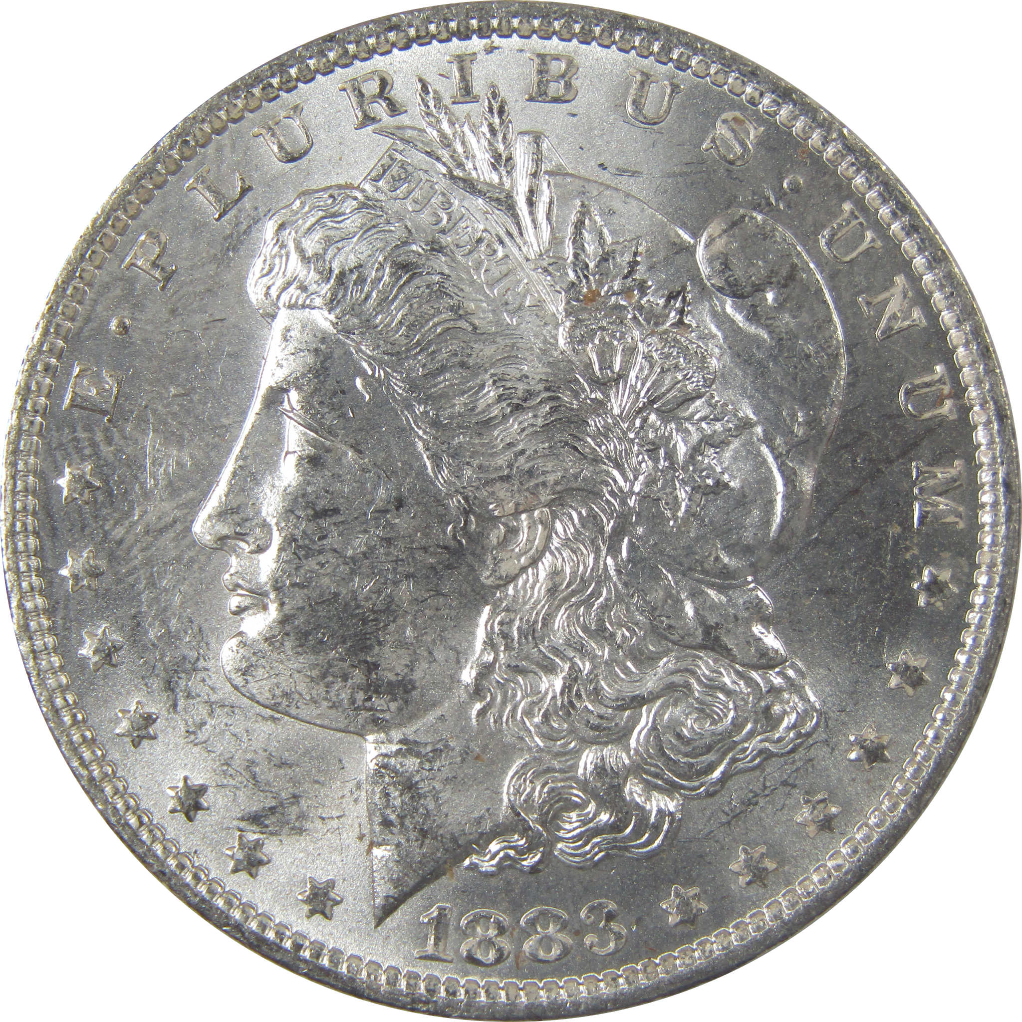 1883 O Morgan Silver Dollar Uncirculated Mint State Toned SKU:I24862