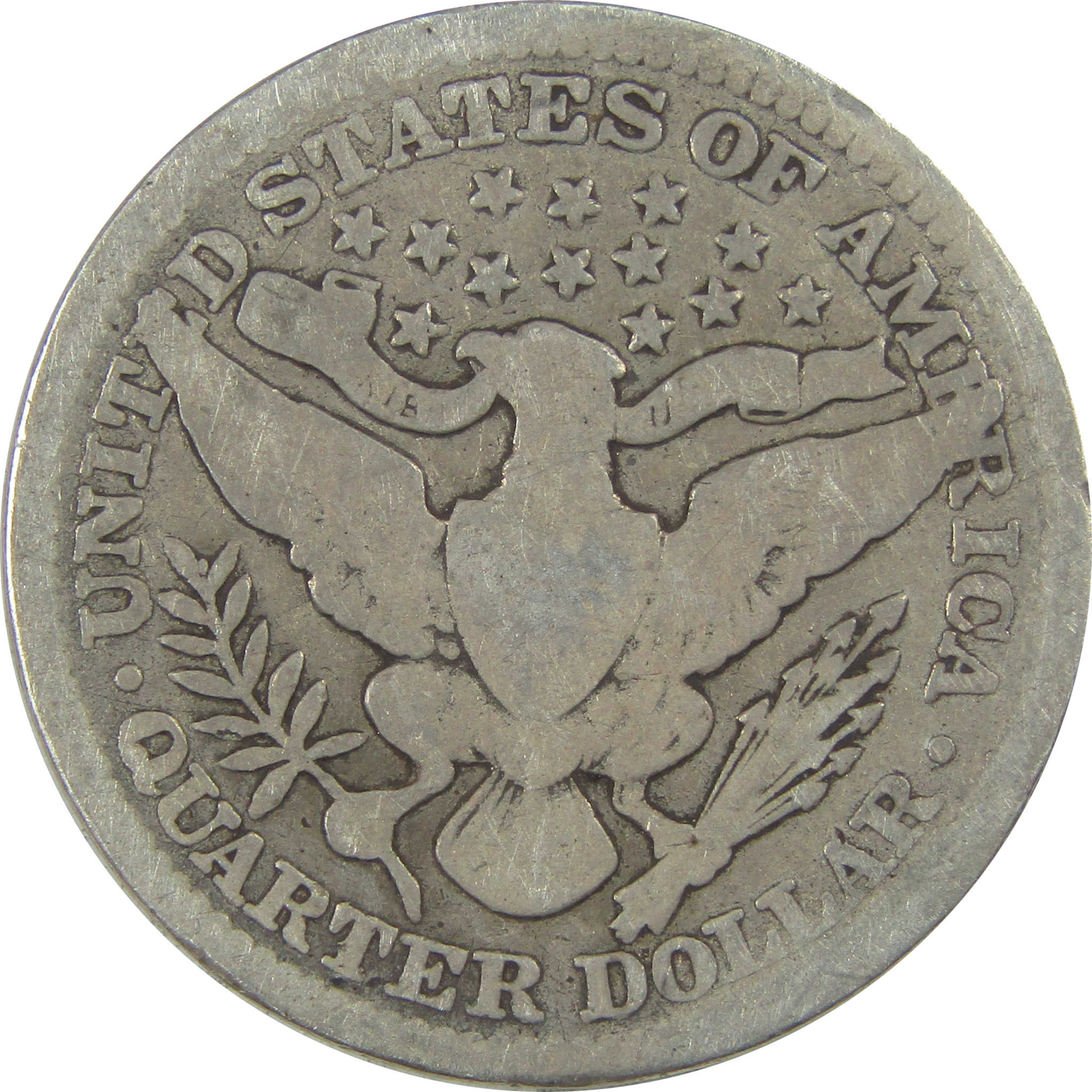 1905 Barber Quarter G Good Details Silver 25c Coin SKU:I21804