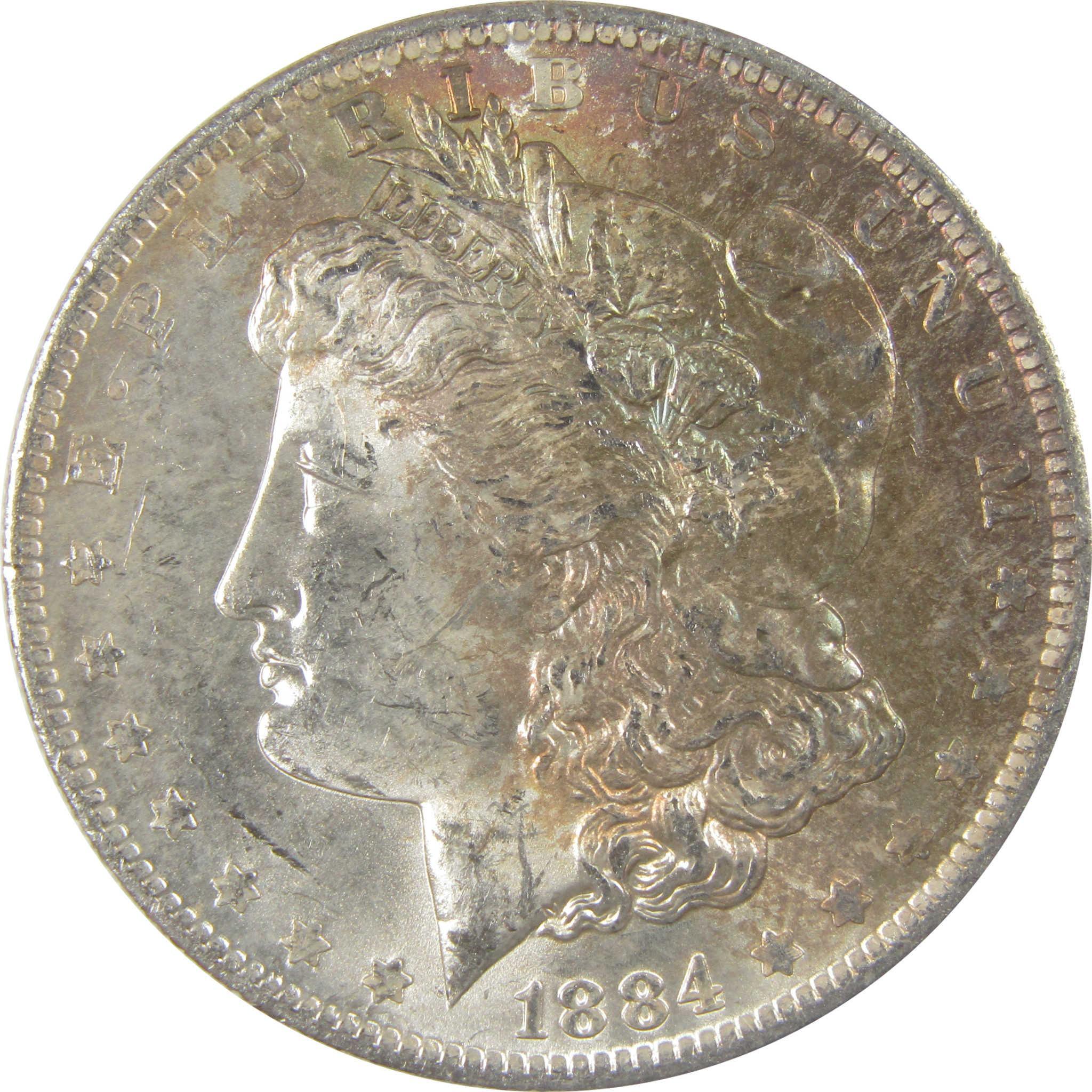 1884 O Morgan Silver Dollar BU Choice Uncirculated Toned SKU:I24194