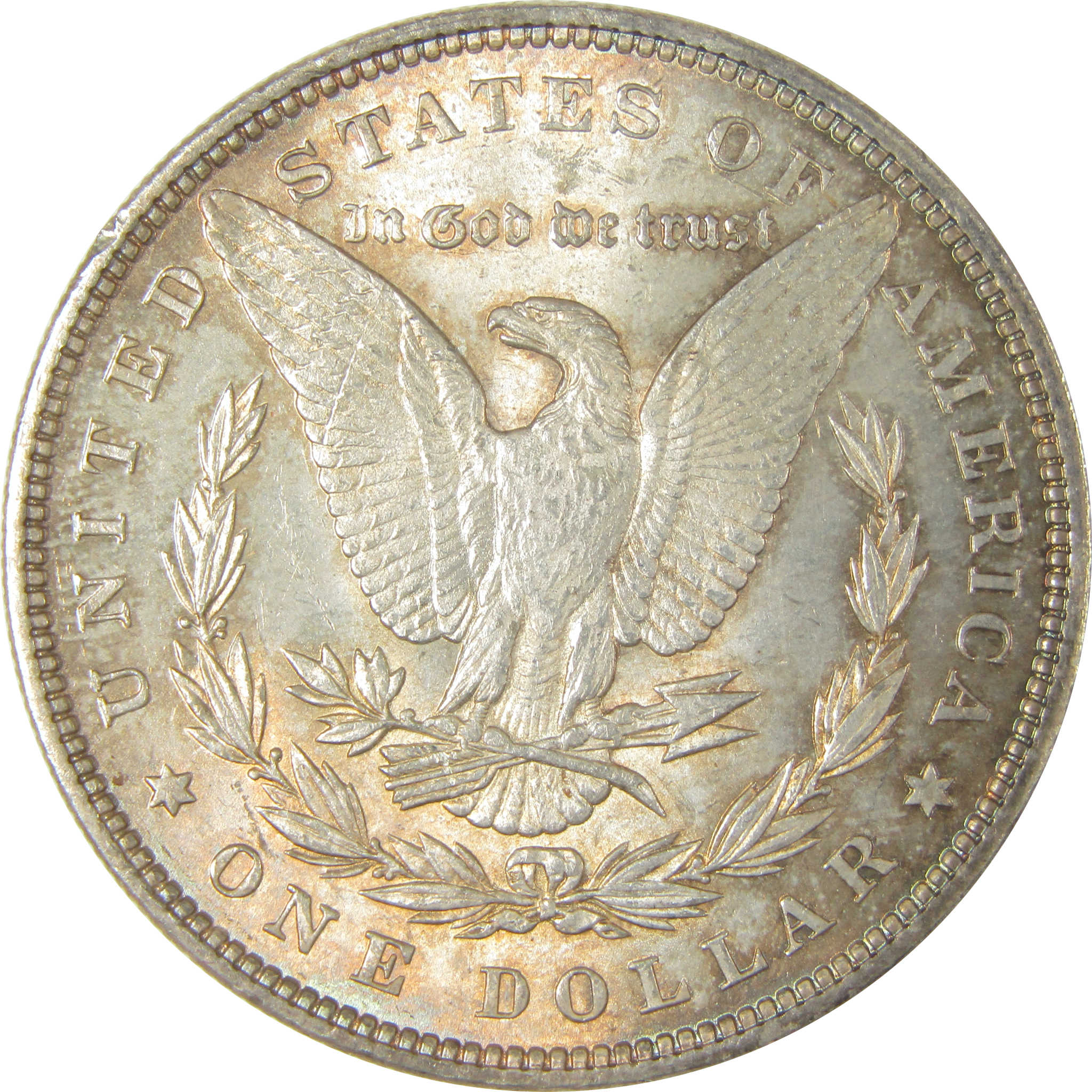 1883 Morgan Dollar Uncirculated Silver $1 Coin Toned SKU:I22546